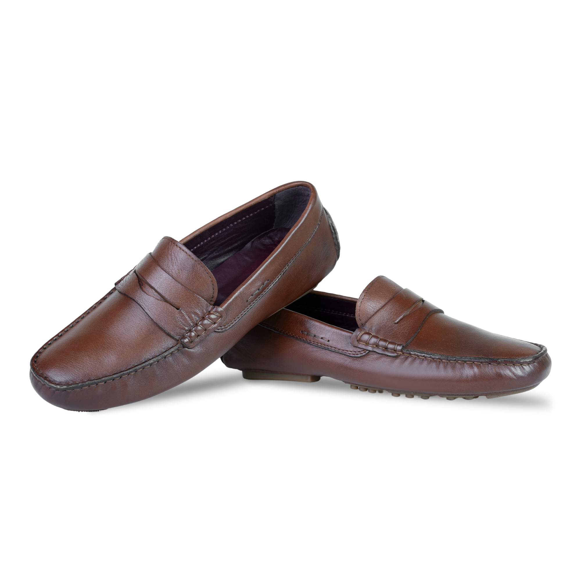 Gary: Mocassin Homme - Cuir Marron
