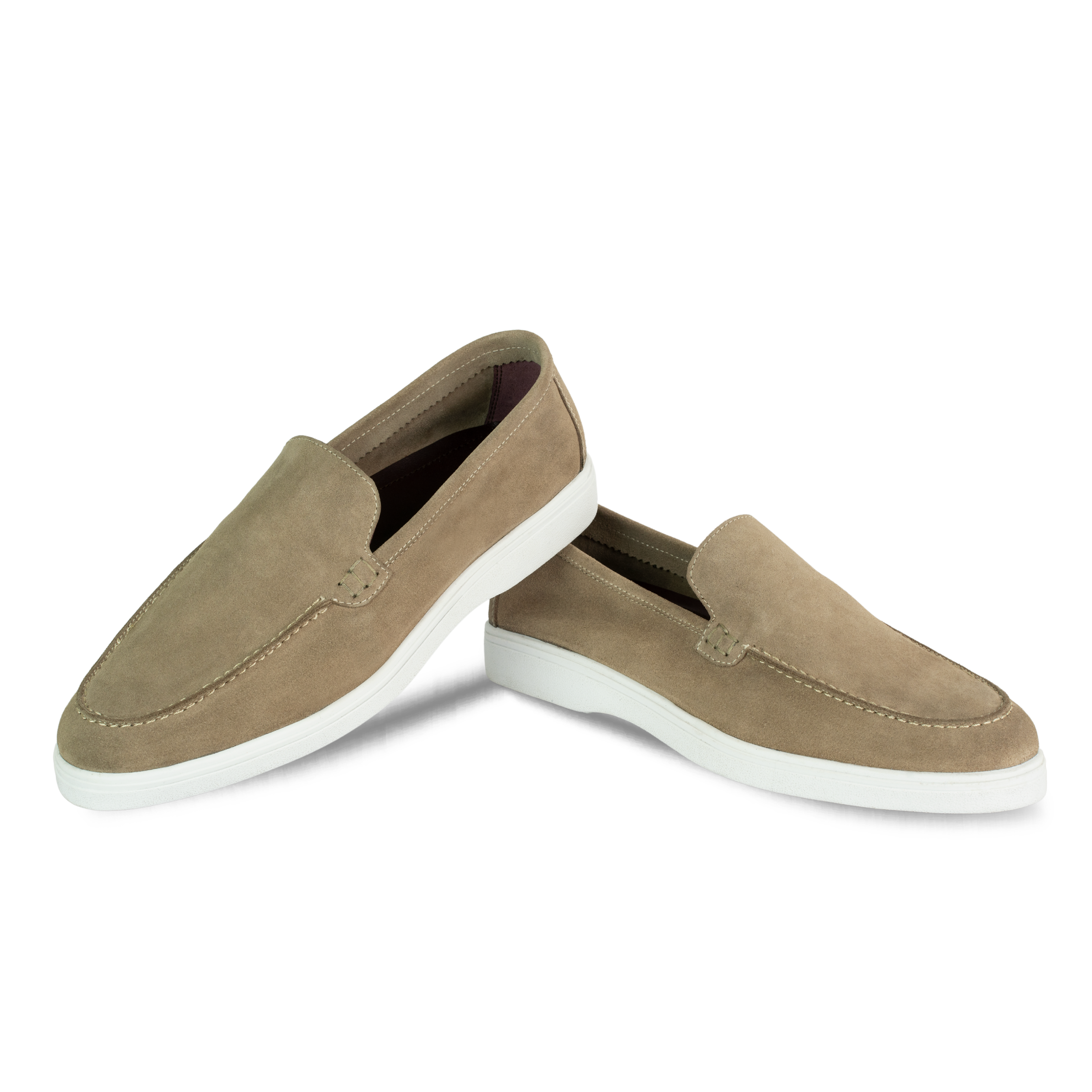 Preston: Mocassin Homme - Daim Beige