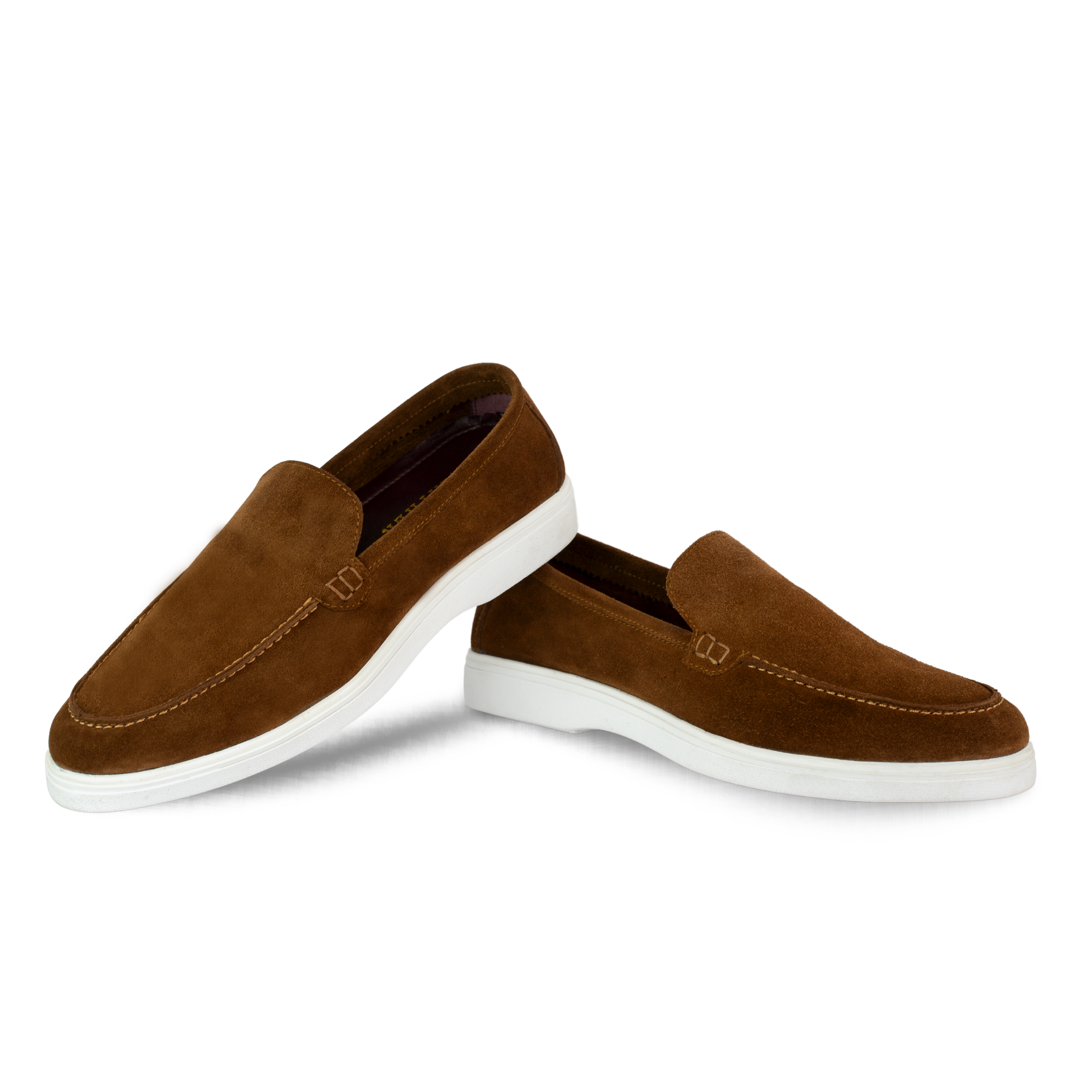 Preston : Mocassin Homme - Daim Camel