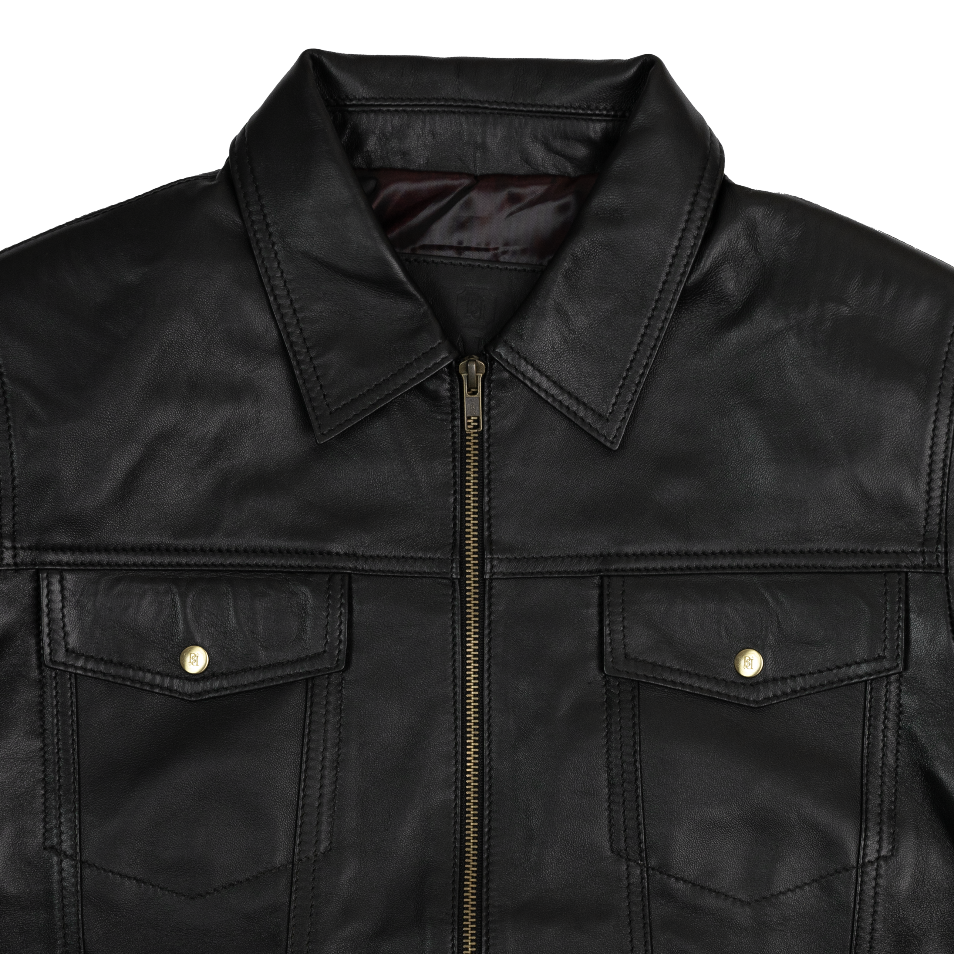 Brixton: Jacket Homme - Cuir Noir