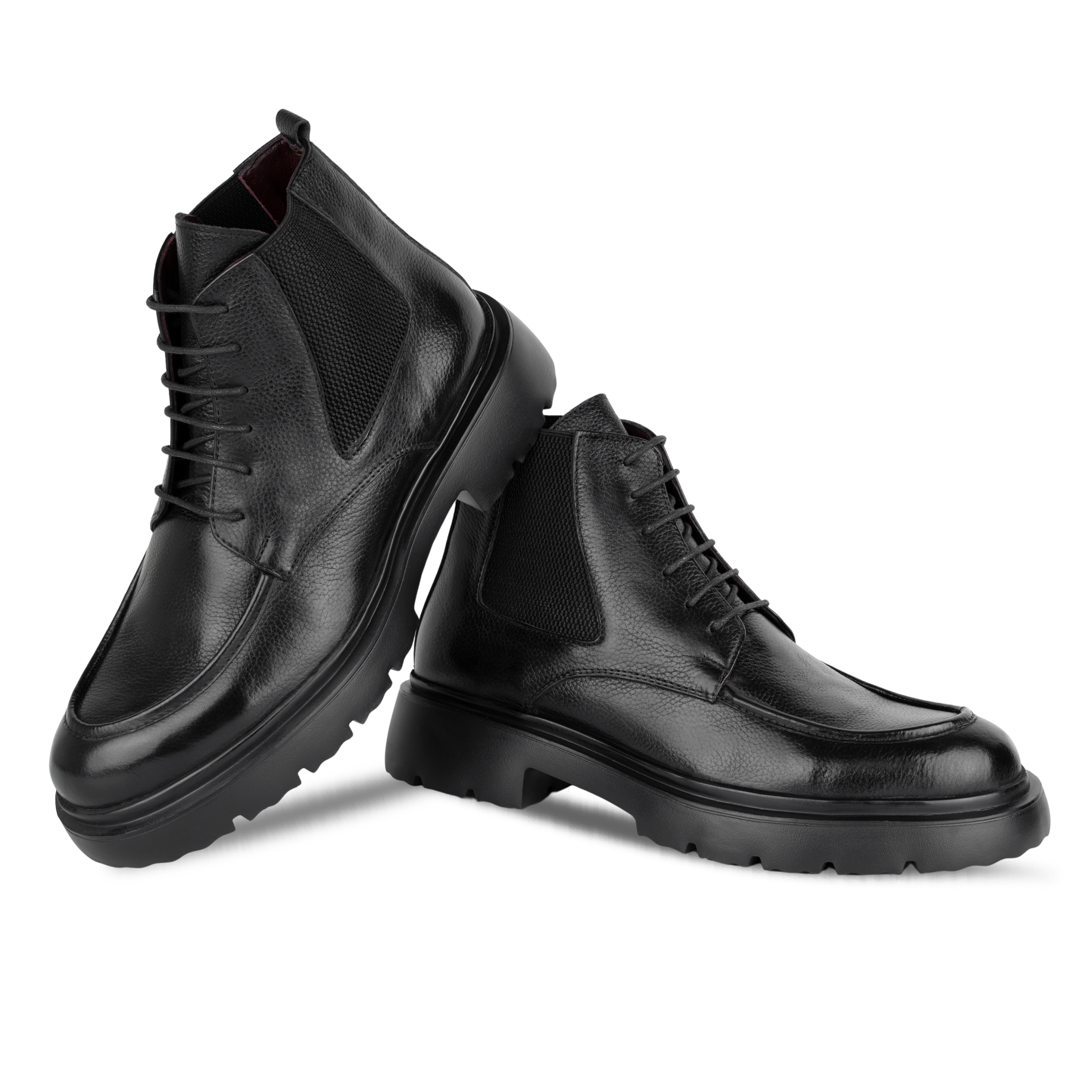 Owen: Bottes Homme - Cuir Noir