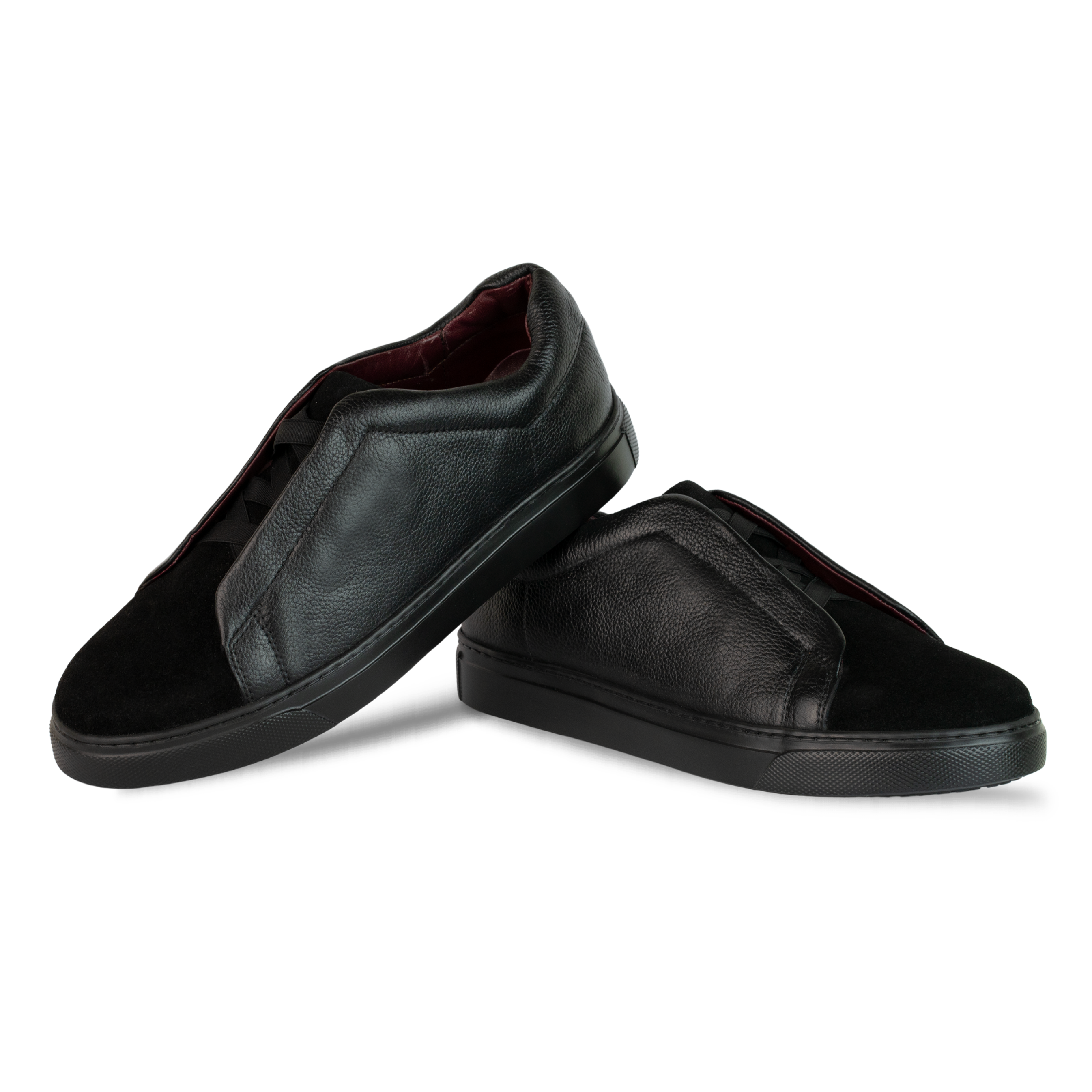 kingsley : Sneakers Homme - Cuir Noir