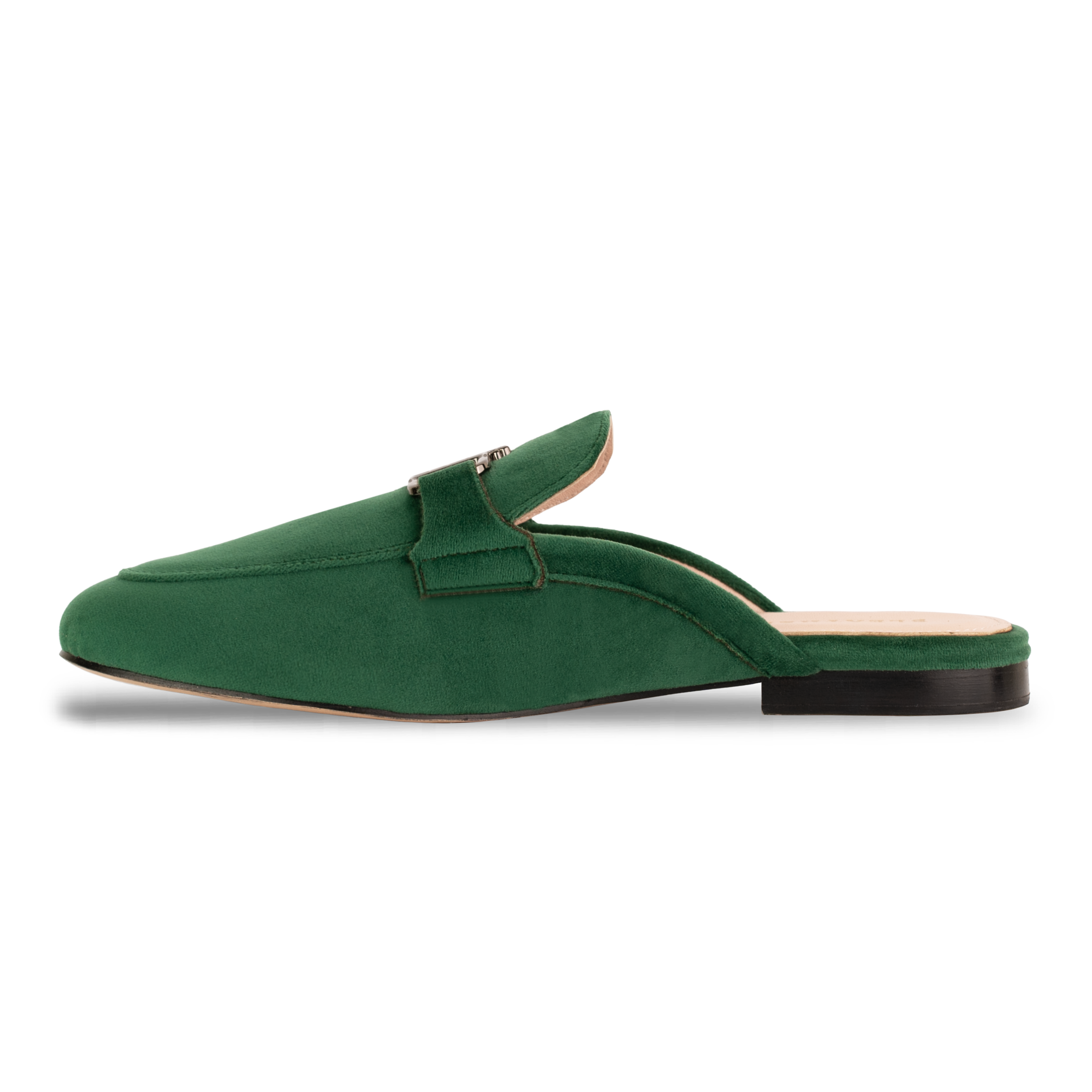 Aurora: Mules Femme - Velours Vert
