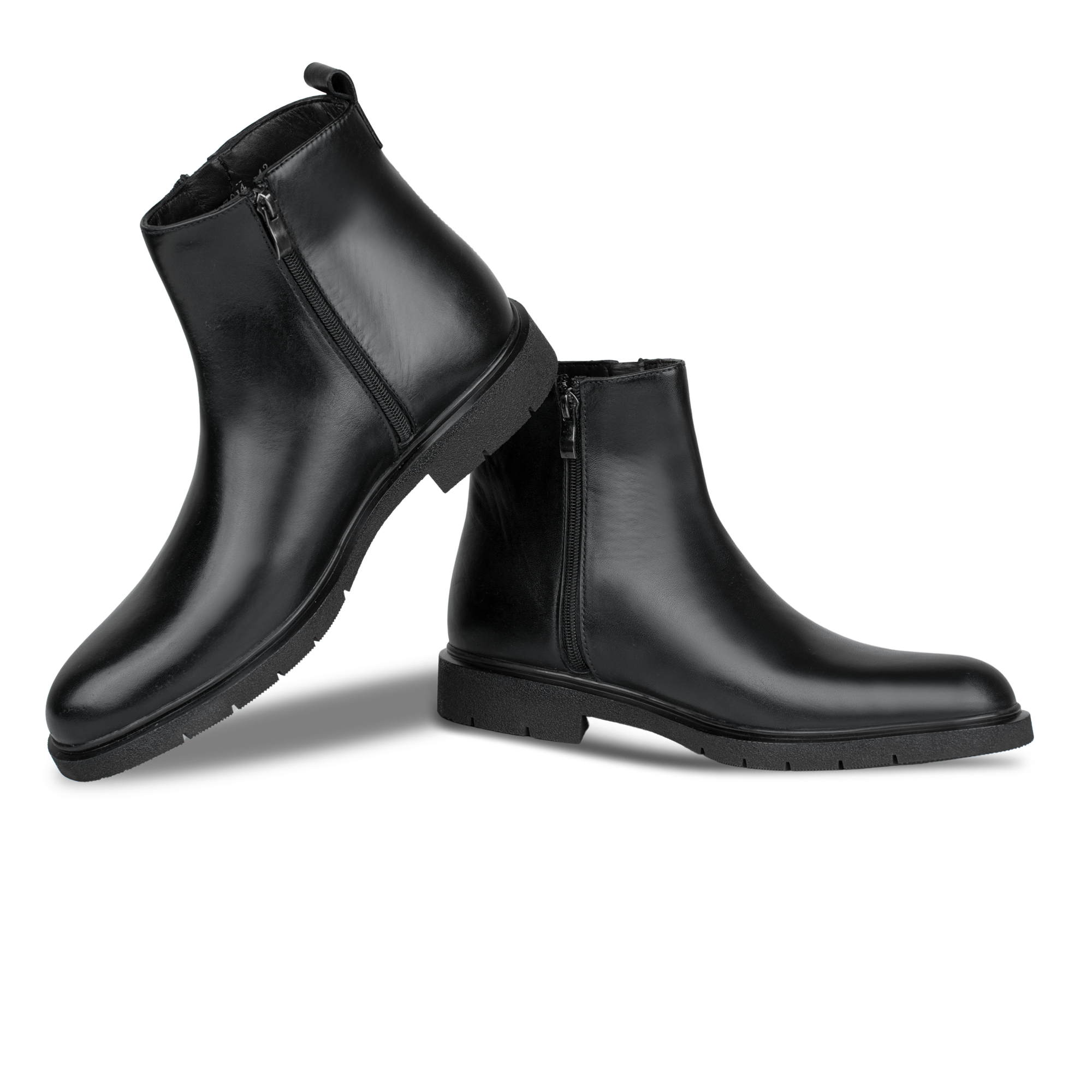 Ralph: Boots Homme - Cuir Noir
