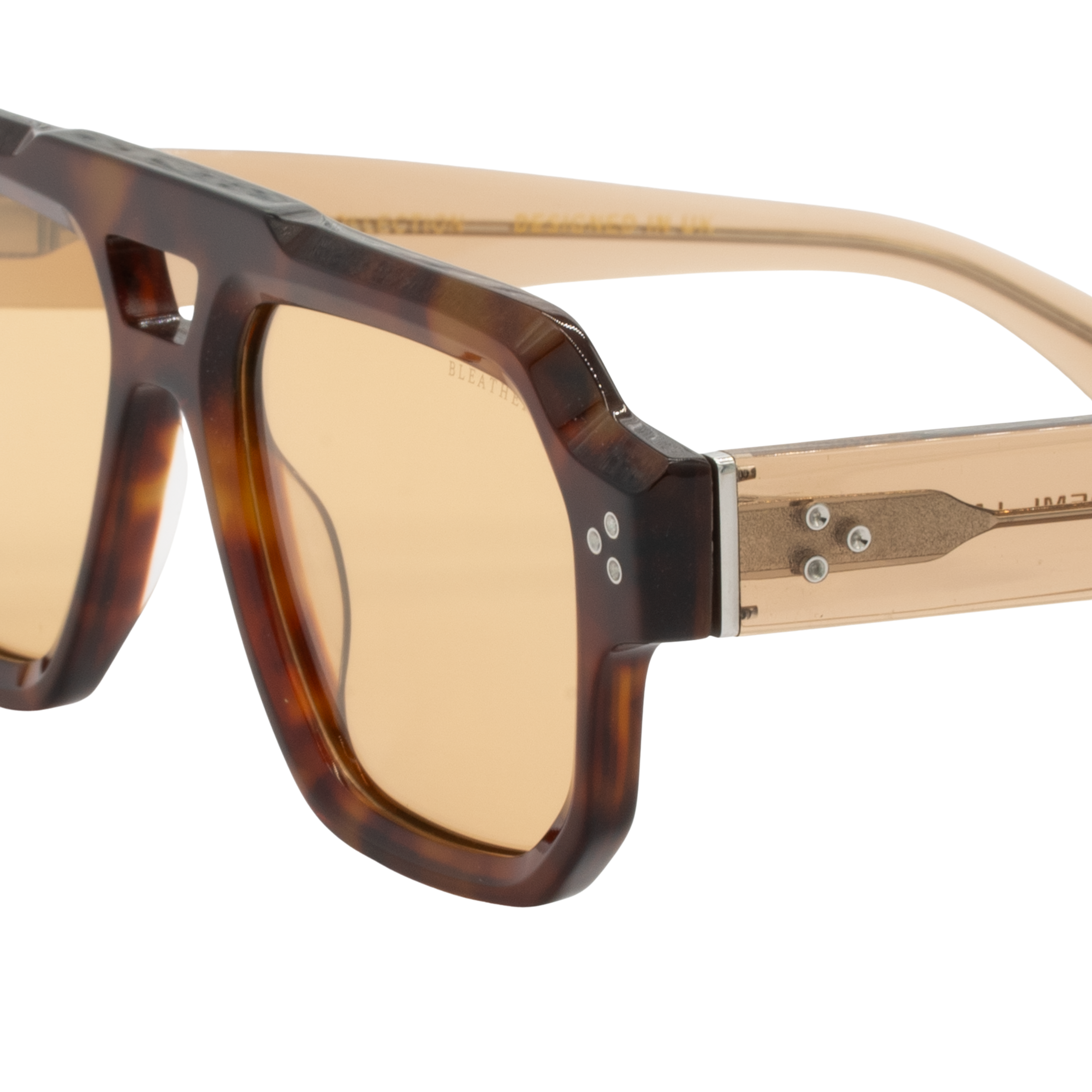 Milo: Lunettes de soleil de luxe Havane