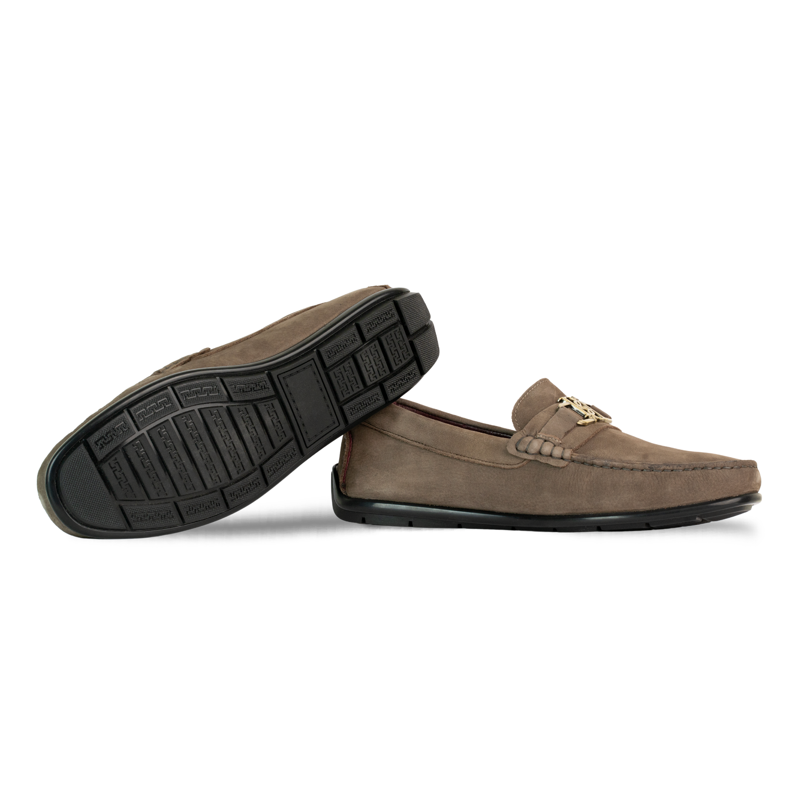 Brighton : Mocassin Homme - Nubuck Taupe