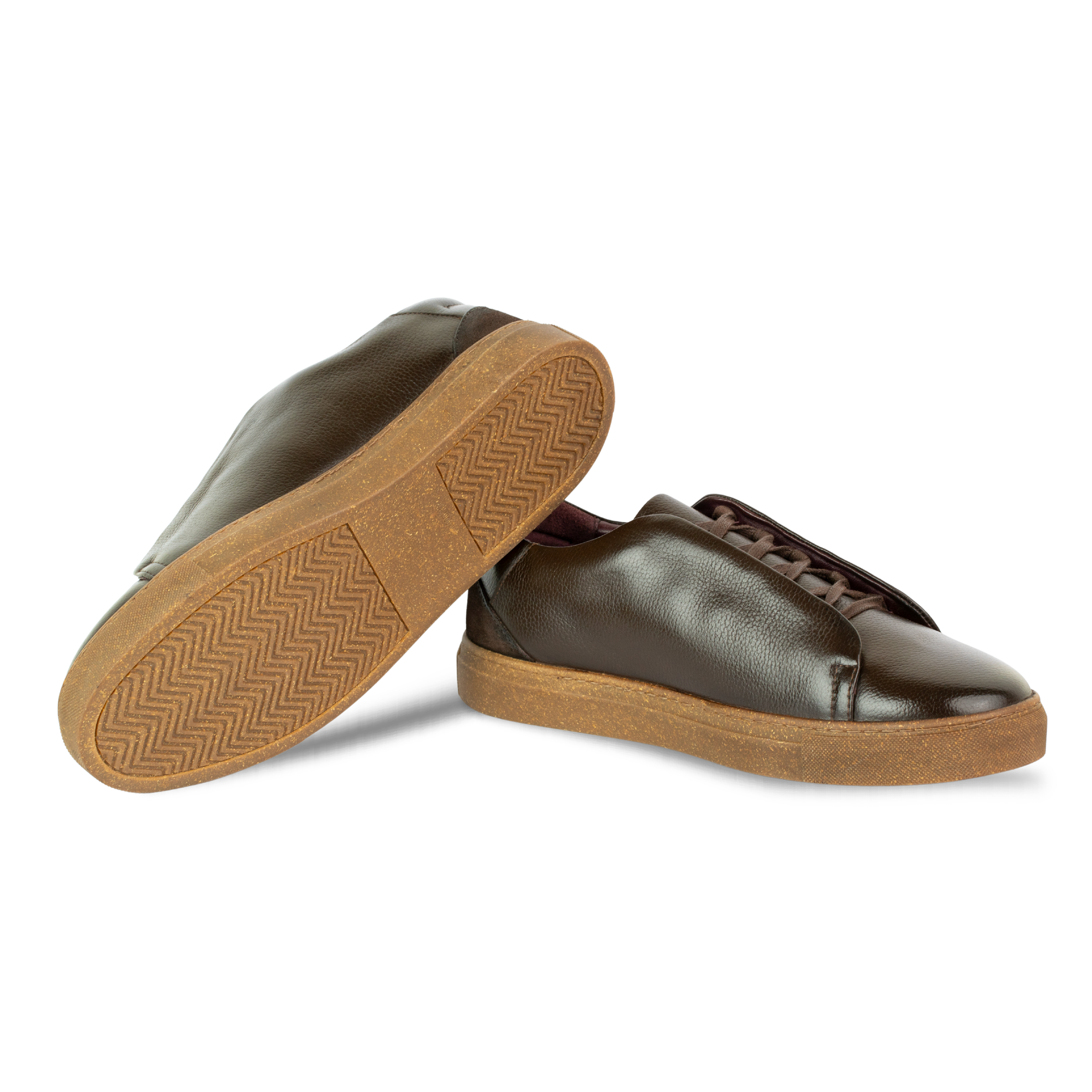 Albert : Sneakers Homme - Cuir Marron