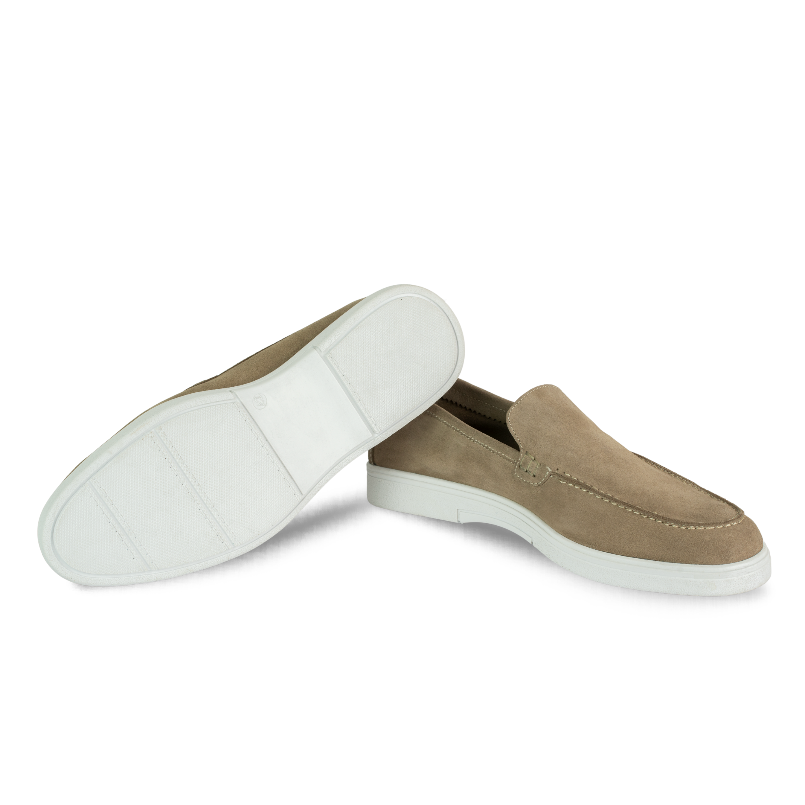 Preston: Mocassin Homme - Daim Beige