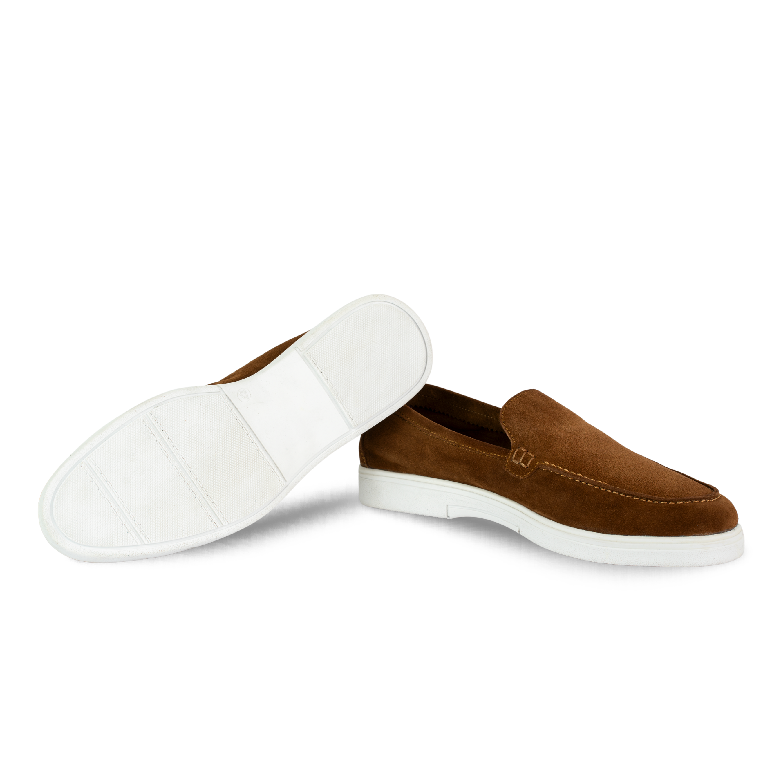 Preston : Mocassin Homme - Daim Camel