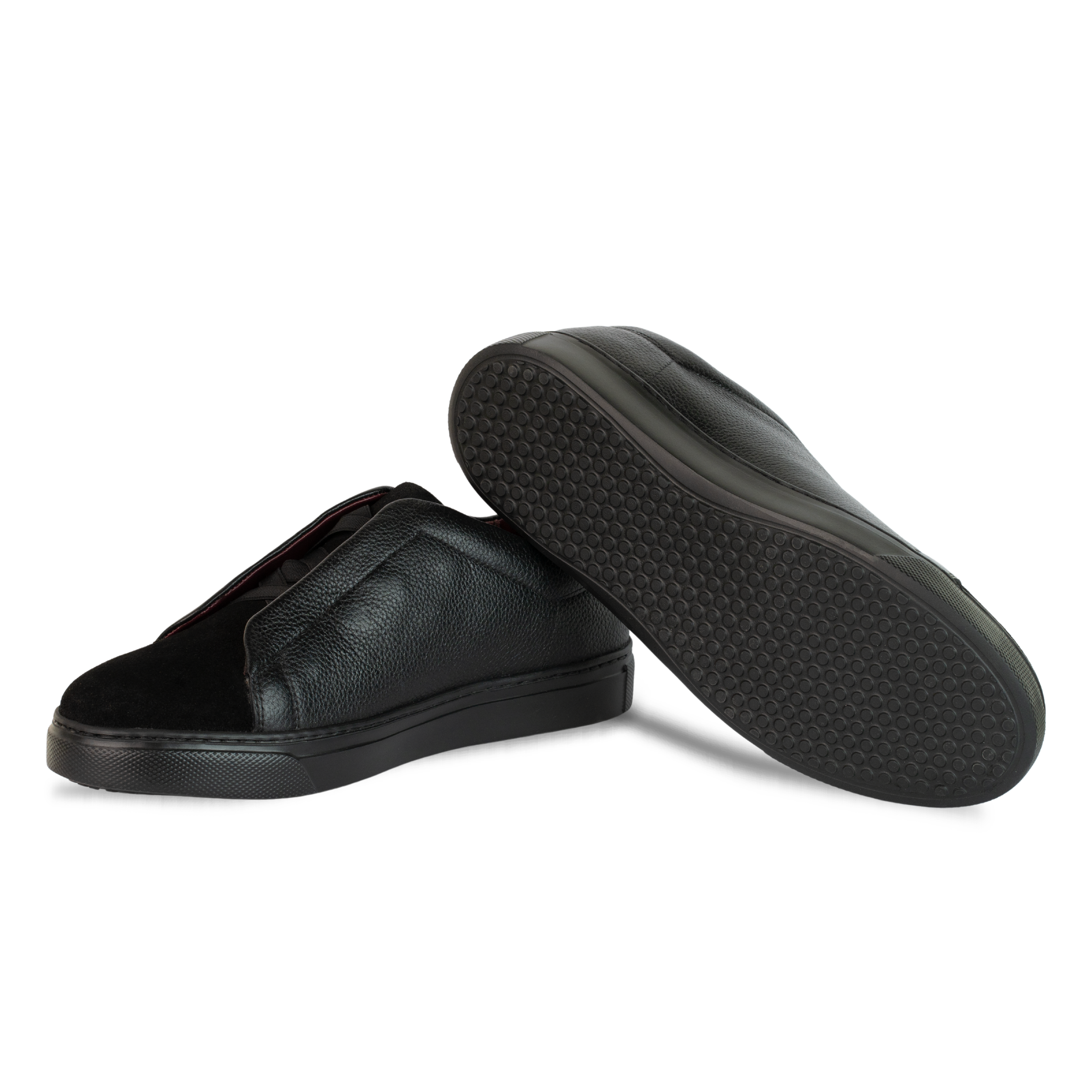 kingsley : Sneakers Homme - Cuir Noir