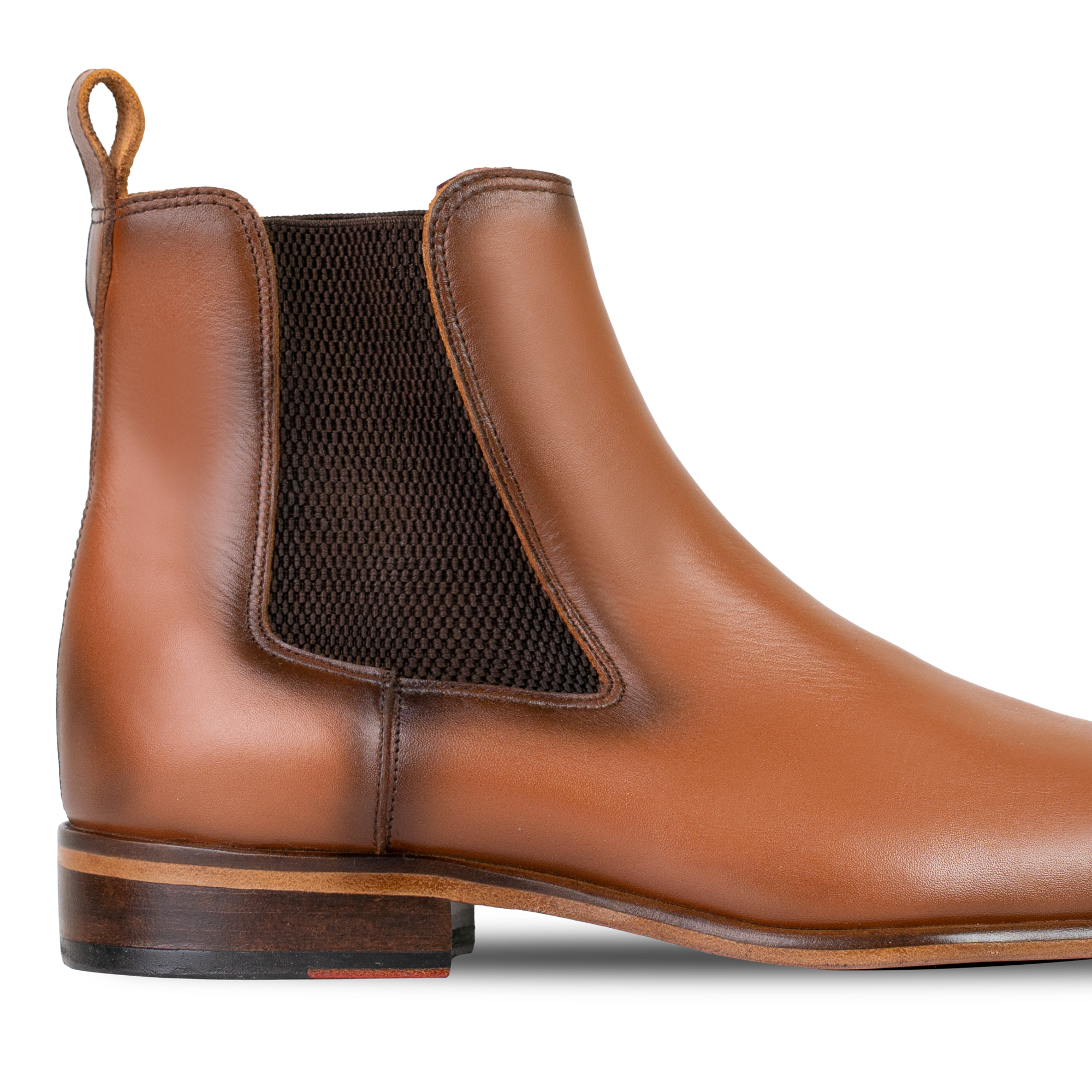 Alton: Chelsea Boots Homme - Cuir Cognac