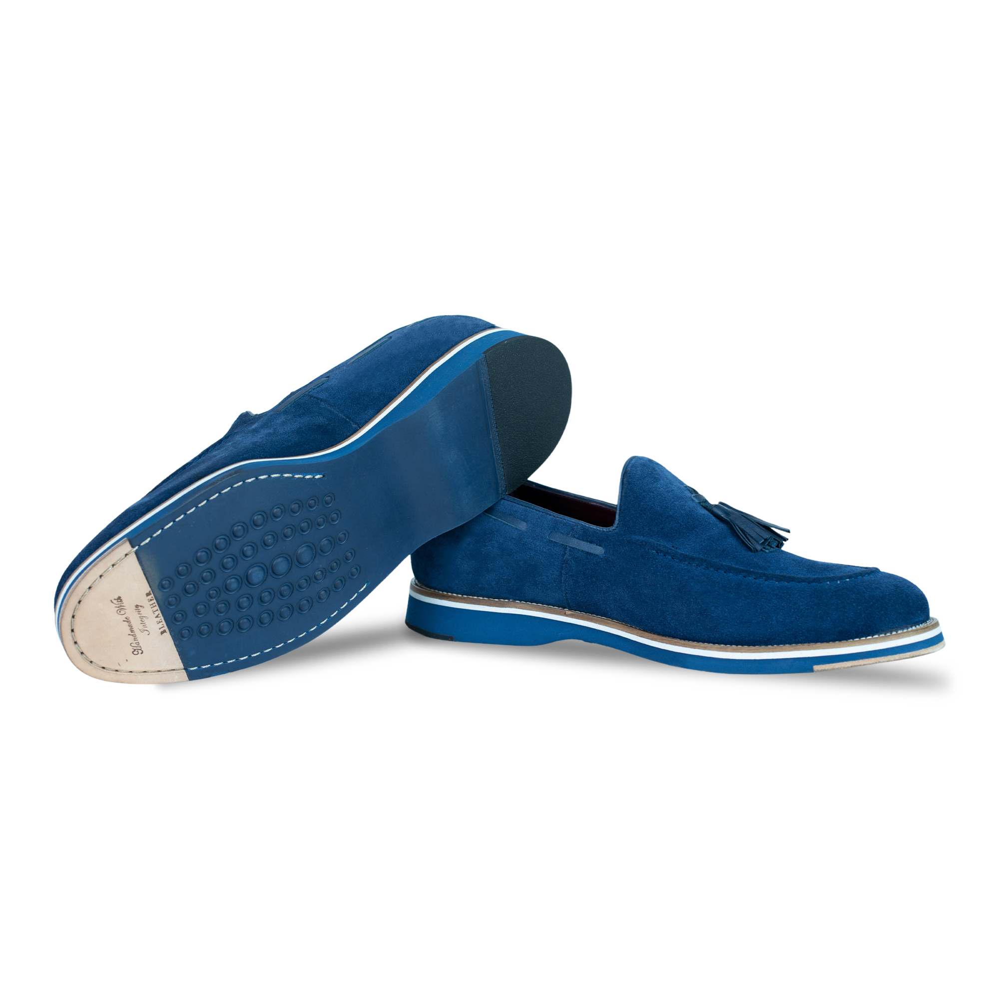 Harris: Mocassin Homme - Daim Bleu