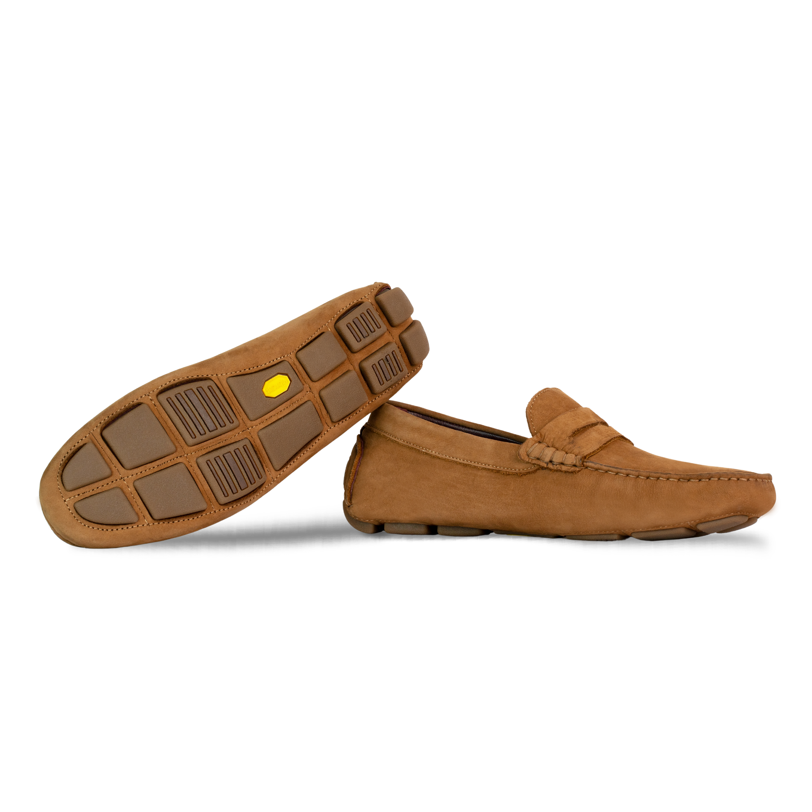 Harvey : Mocassin Homme - Nubuck Tabac