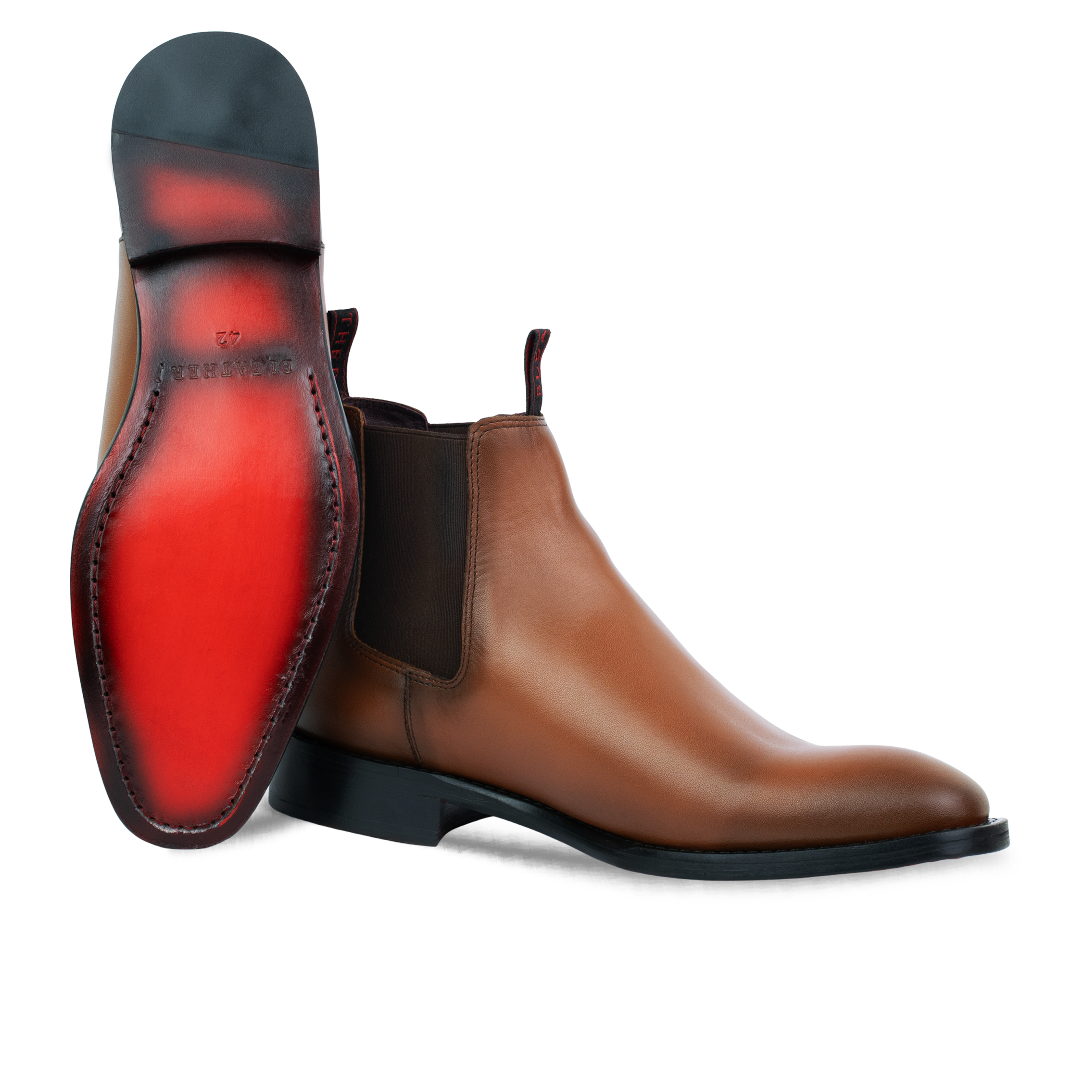 Westwood: Chelsea Boots Homme - Cuir Cognac