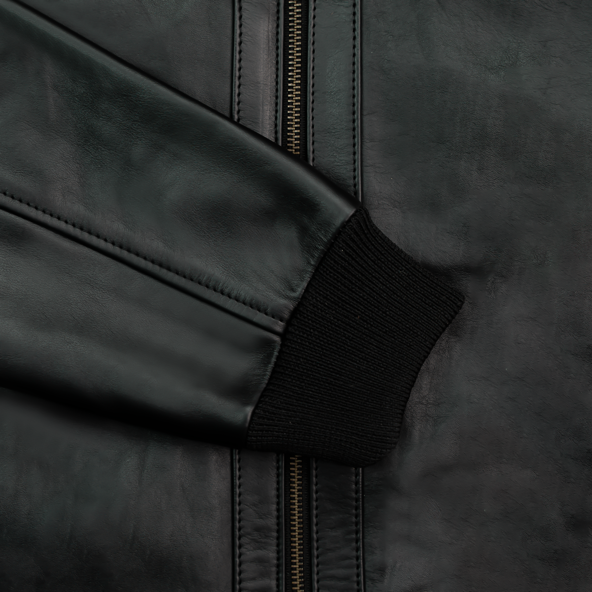 Vanguard: Veste Hommes - Cuir Noir