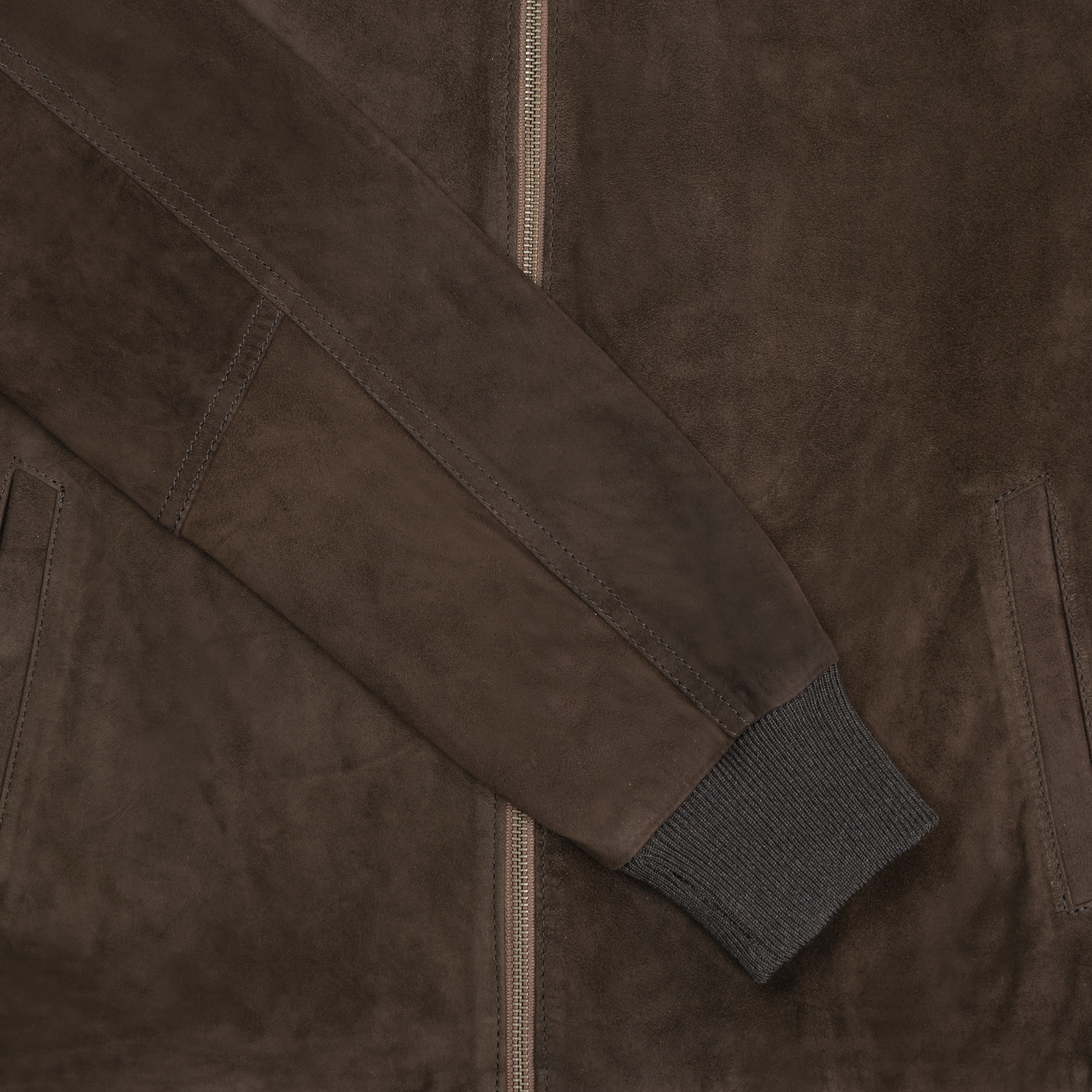 Belmont: Jacket Homme - Daim Marron