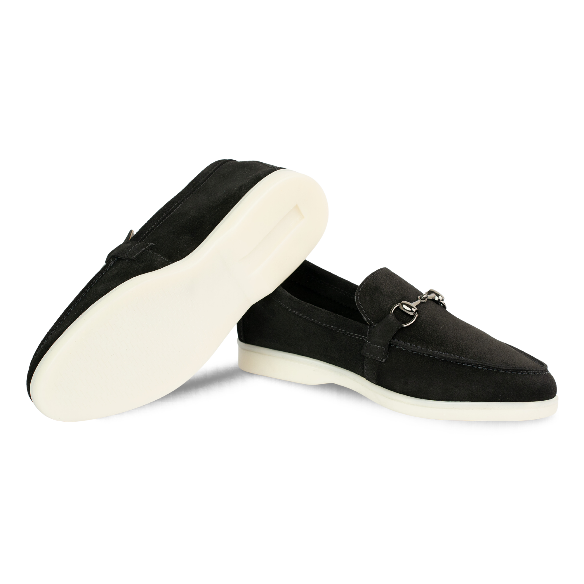 Mila: mocassin Femmes - Daim Noir