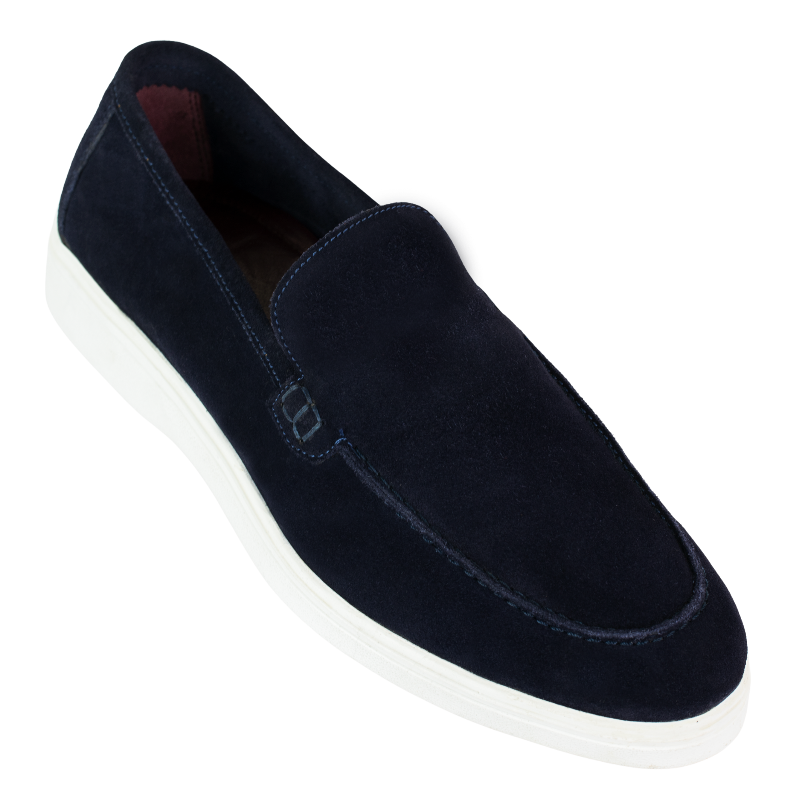 Preston : Mocassin Homme - Daim Bleu