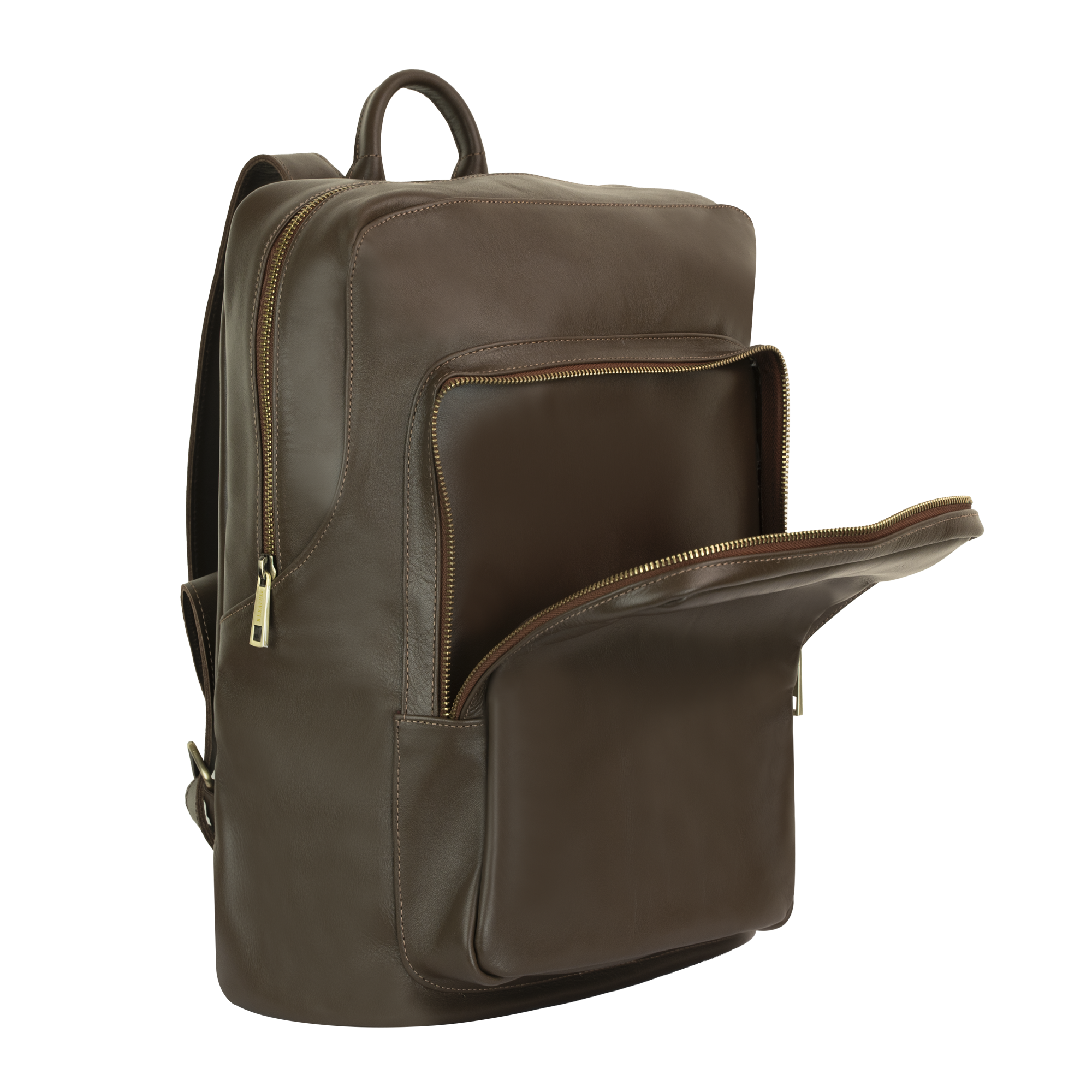 Atlas: Sac à dos - Cuir Marron