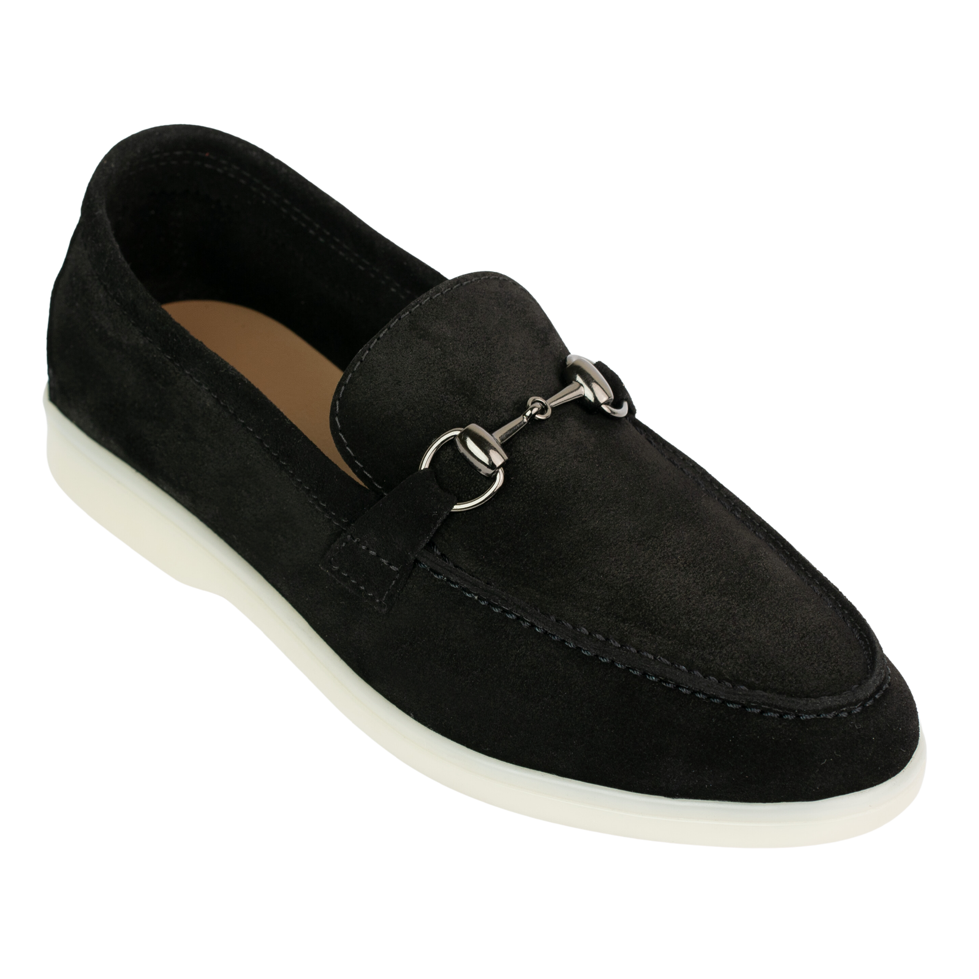 Mila: mocassin Femmes - Daim Noir