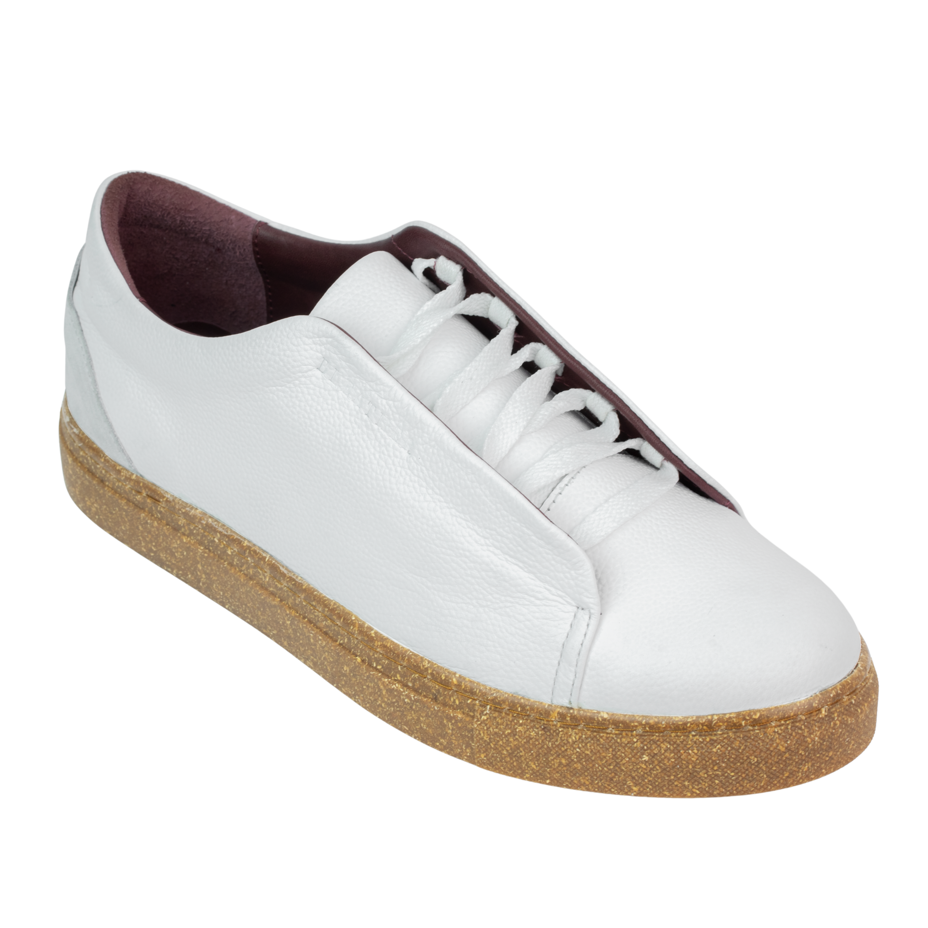 Albert : Sneakers Homme - Cuir Blanc