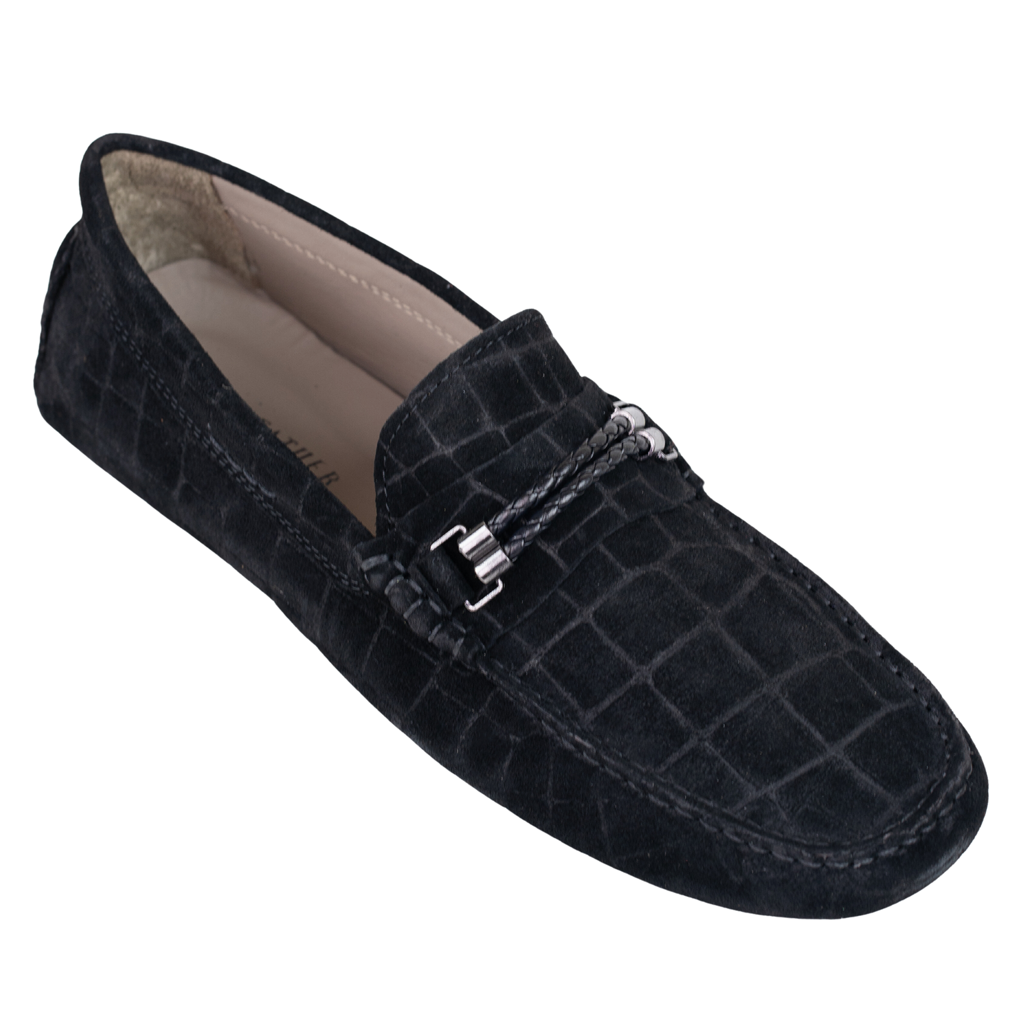 Oscar: Mocassin Homme - Daim Noir