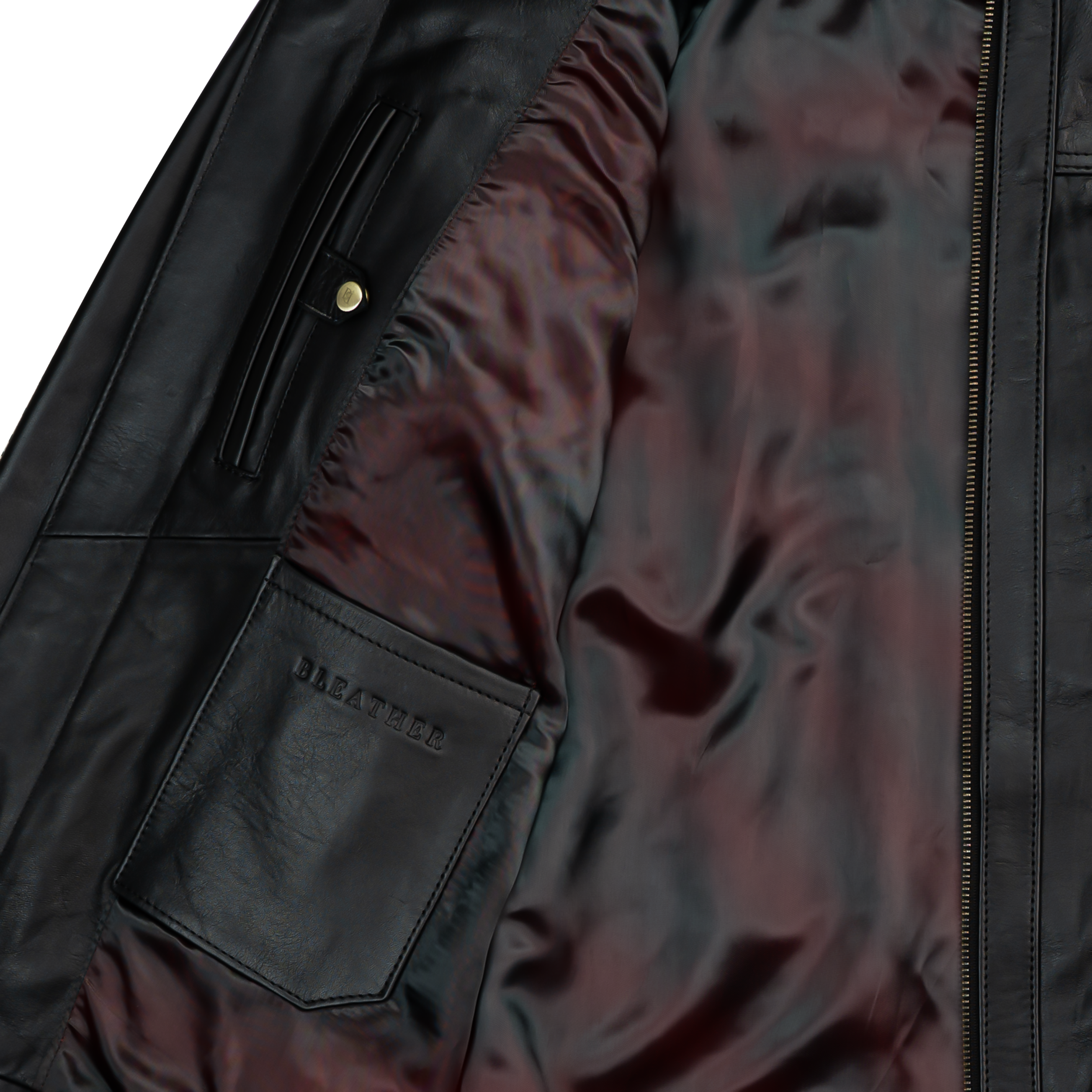 Vanguard: Veste Hommes - Cuir Noir