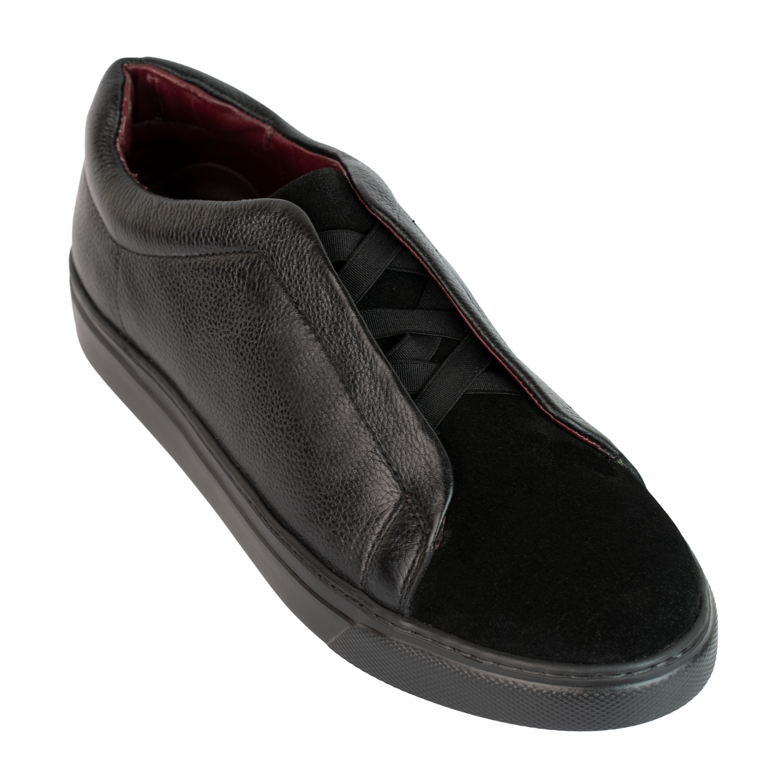 kingsley : Sneakers Homme - Cuir Noir
