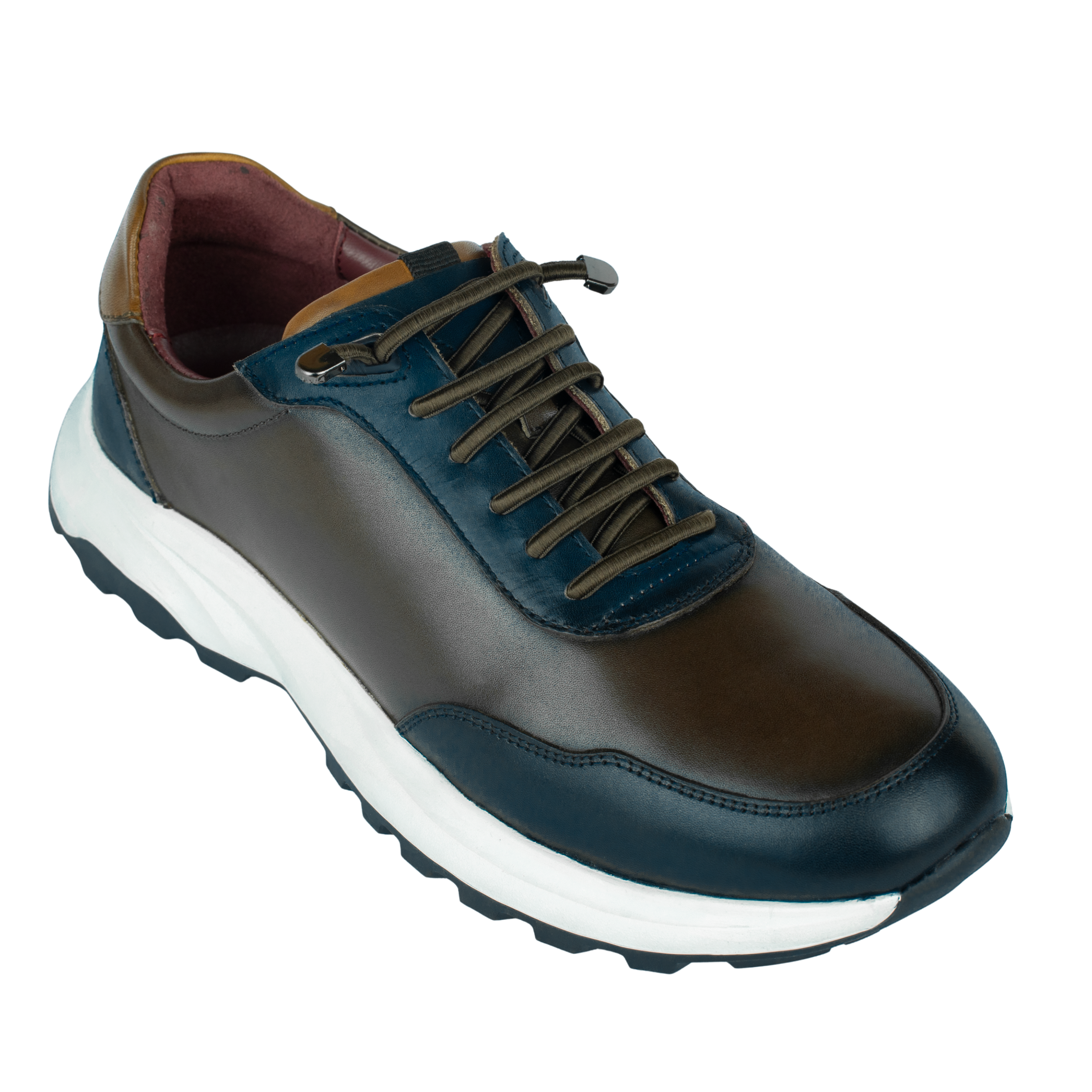 Falkner : Sneakers Homme - Cuir Marron