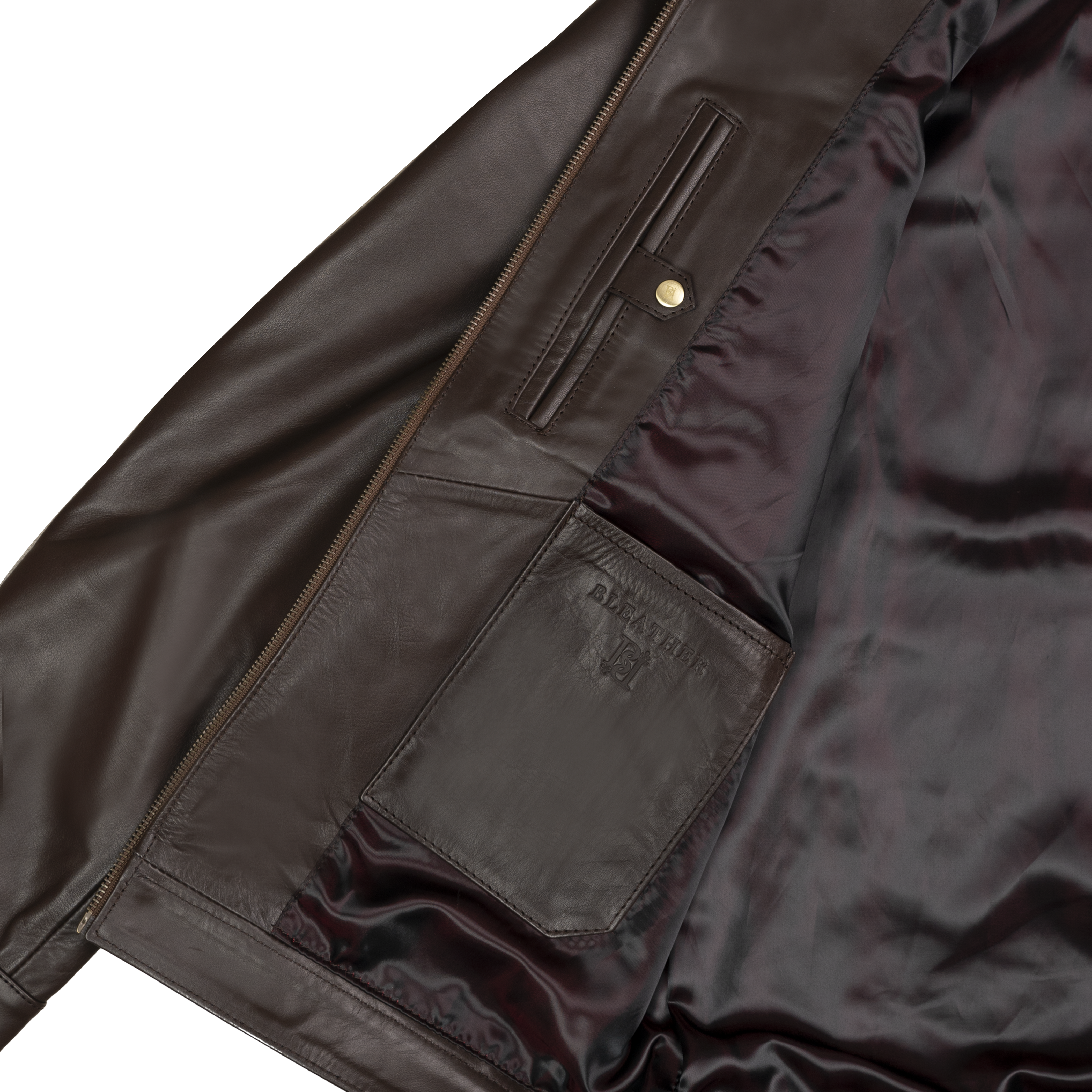 Racer: Jacket Homme - Cuir Marron Chocolat