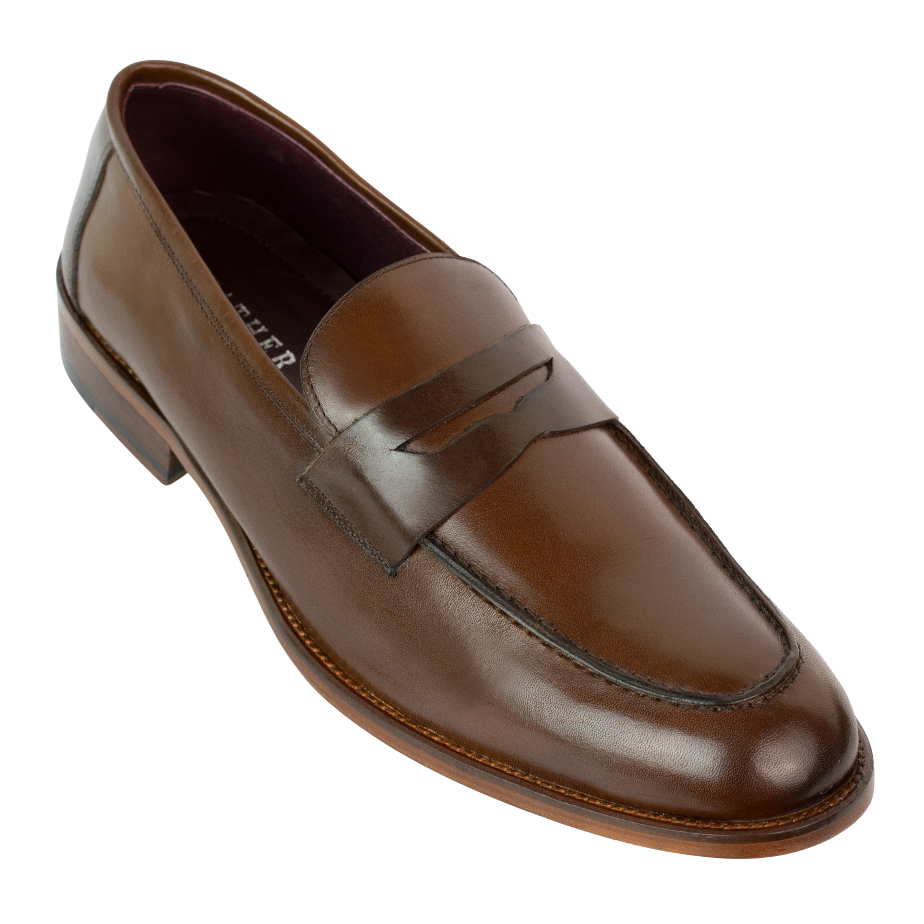 Andrew: Mocassin Homme - Cuir Marron