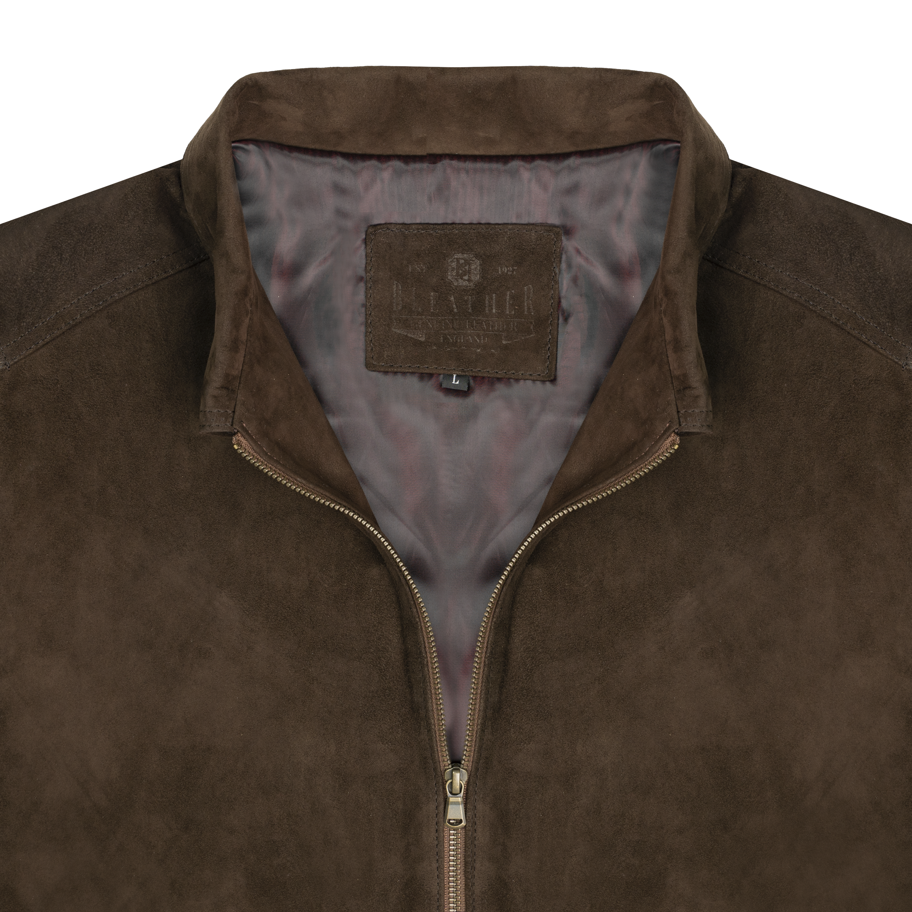 Belmont: Jacket Homme - Daim Marron