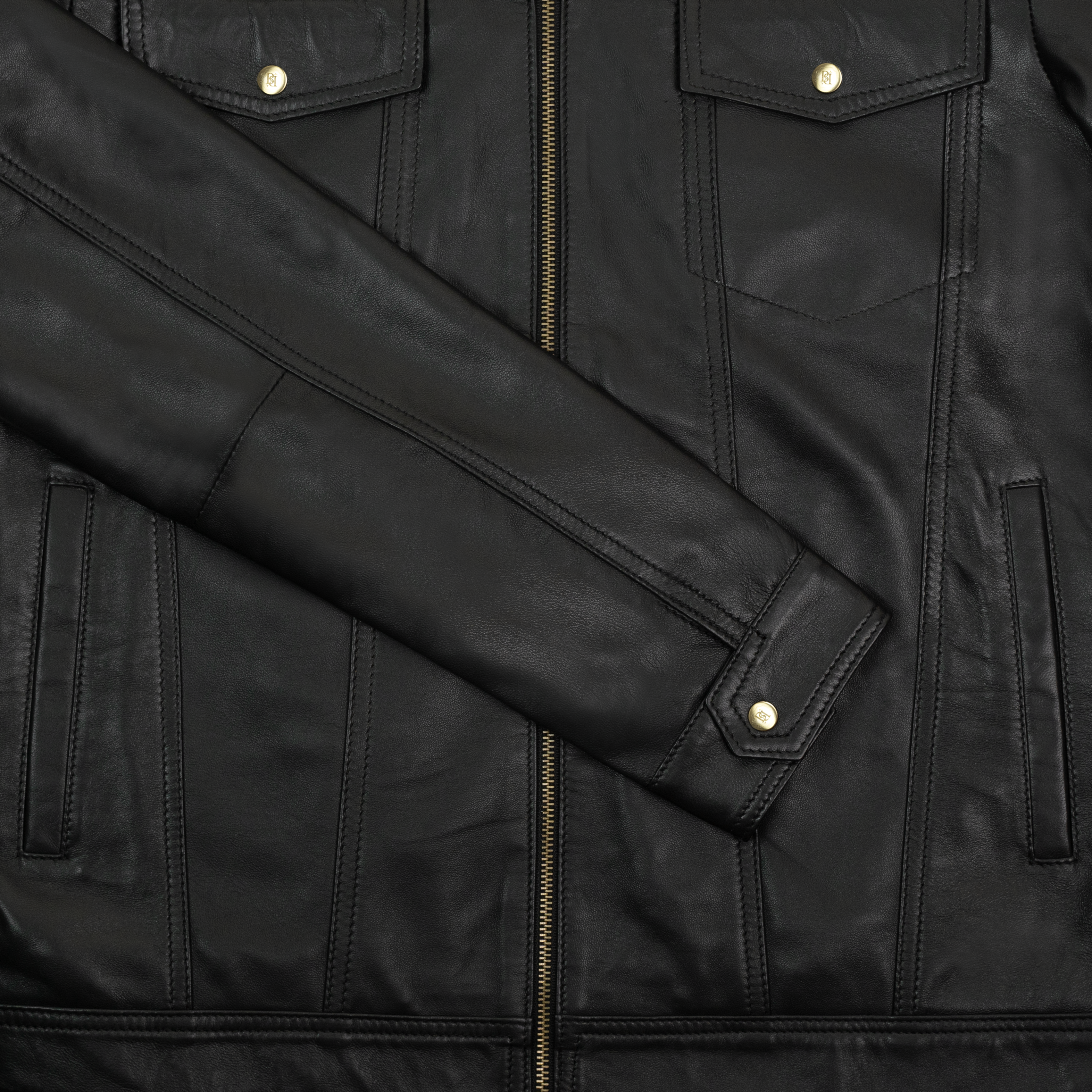 Brixton: Jacket Homme - Cuir Noir