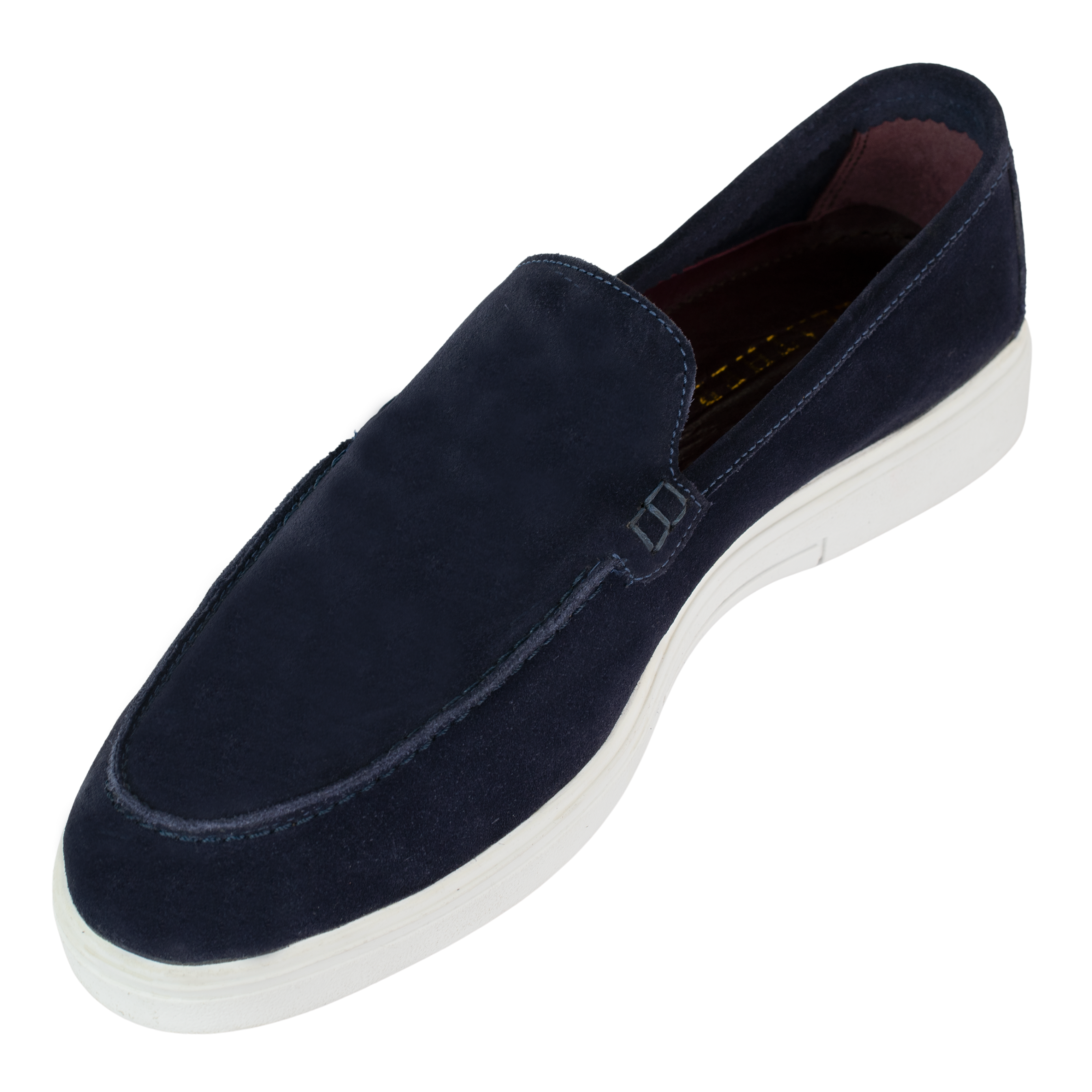 Preston : Mocassin Homme - Daim Bleu