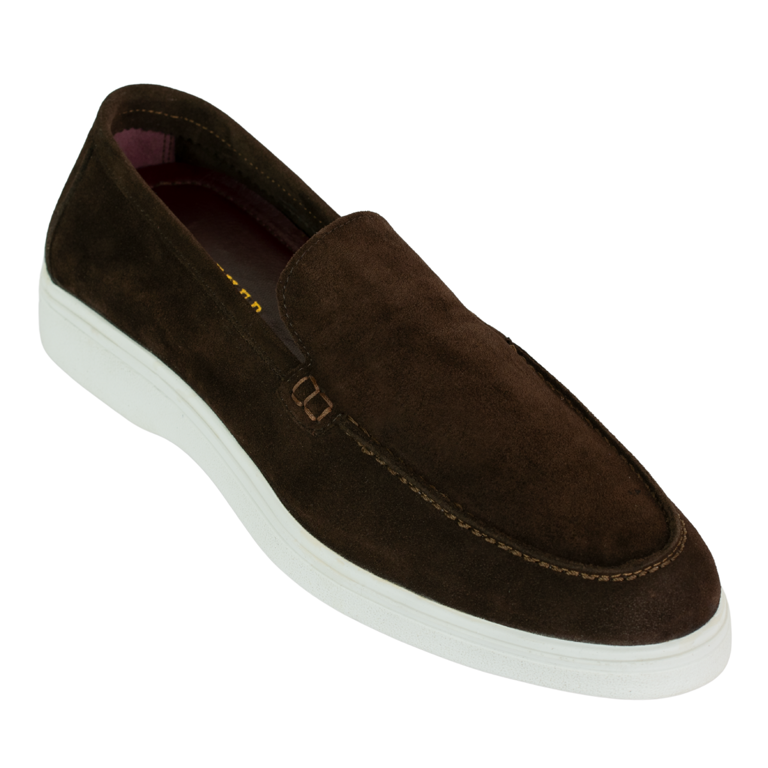 Preston: Mocassin Homme - Daim Marron