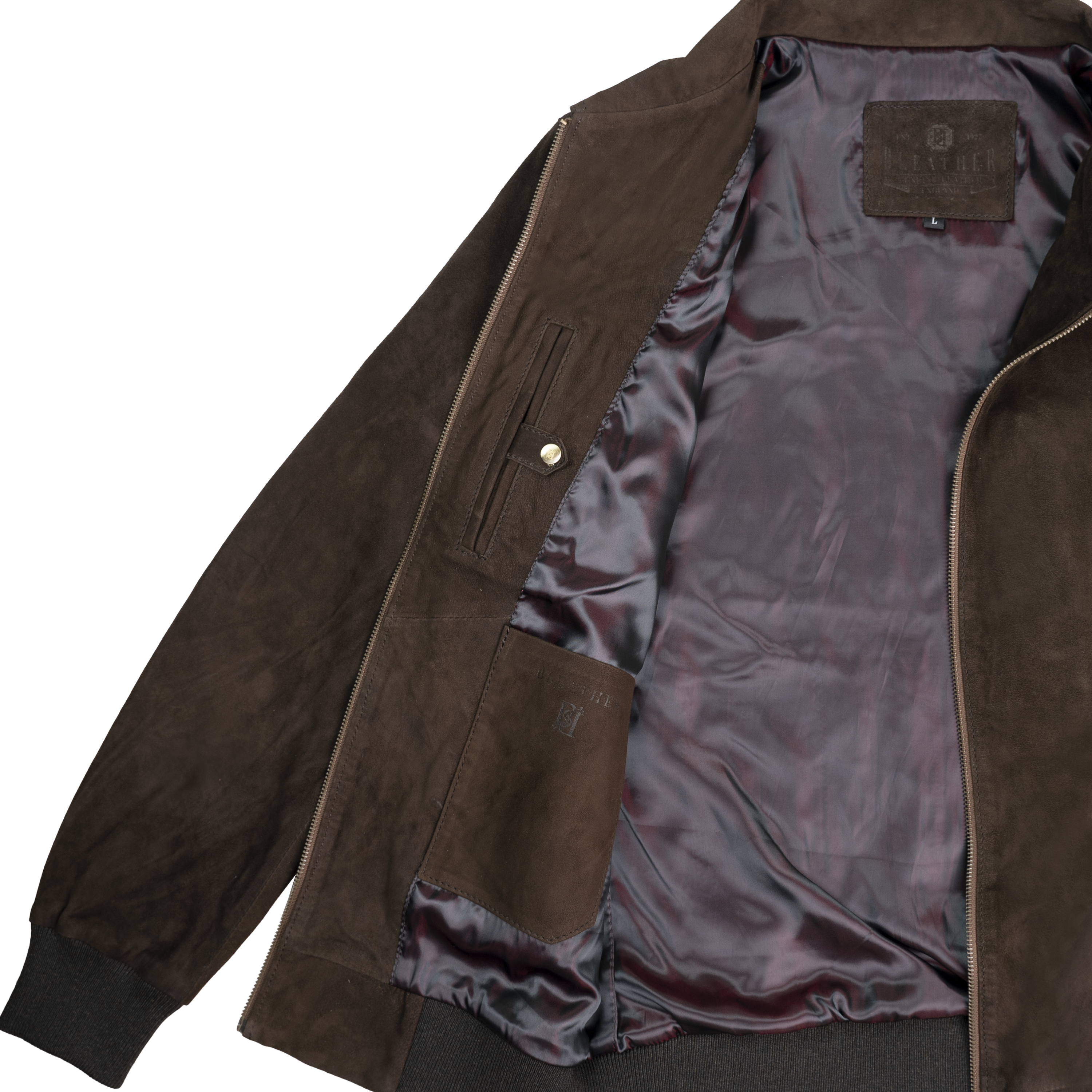 Belmont: Jacket Homme - Daim Marron