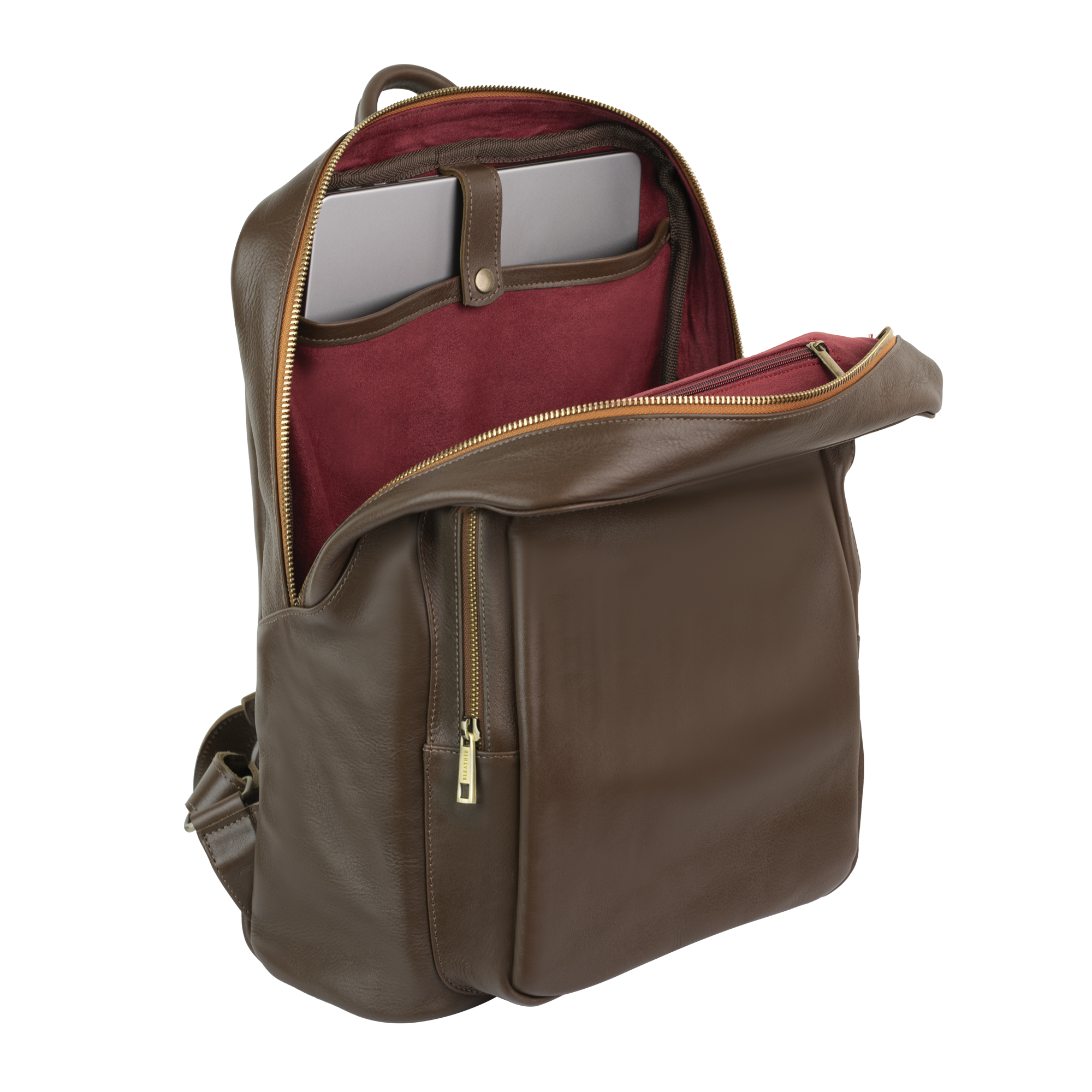 Atlas: Sac à dos - Cuir Marron