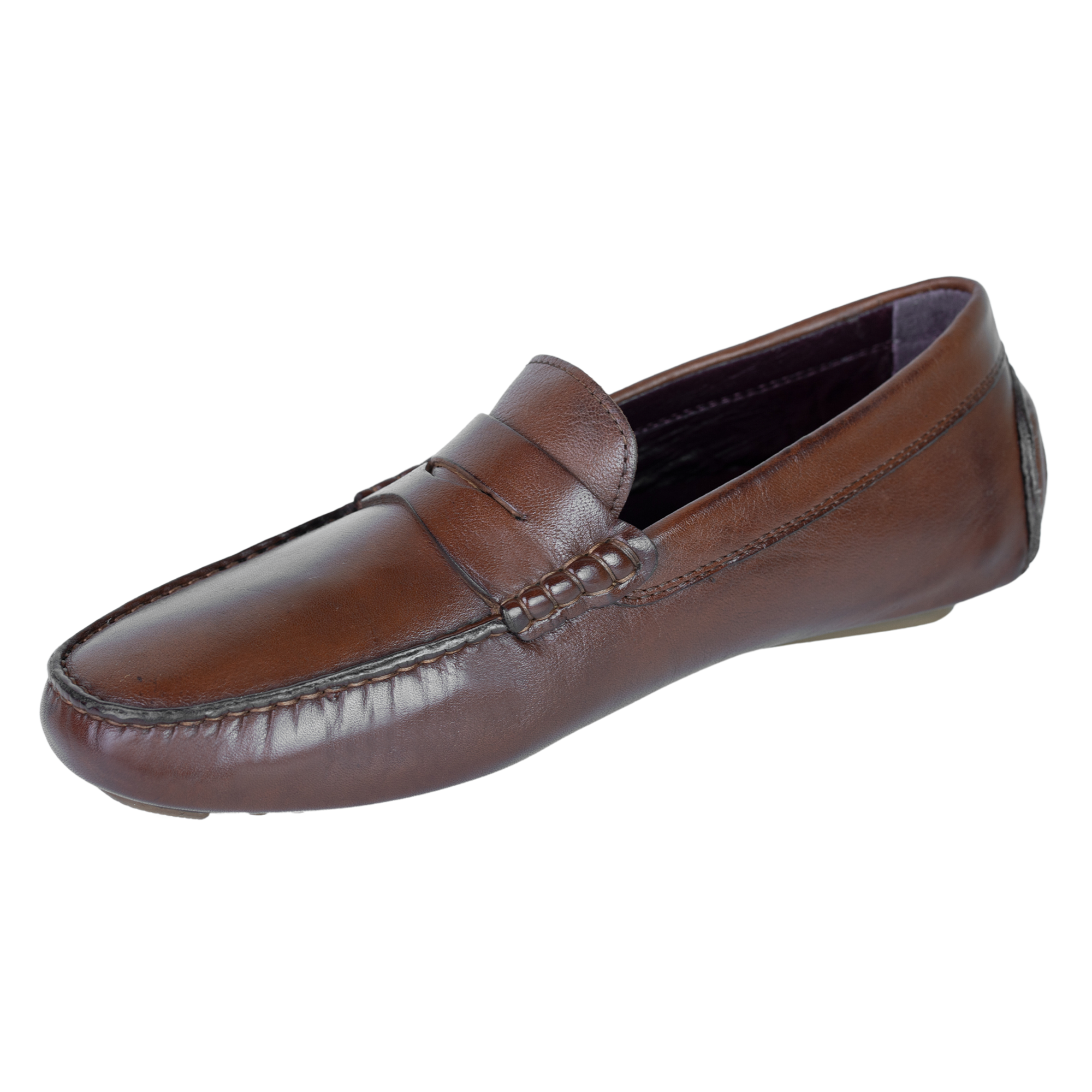Gary: Mocassin Homme - Cuir Marron