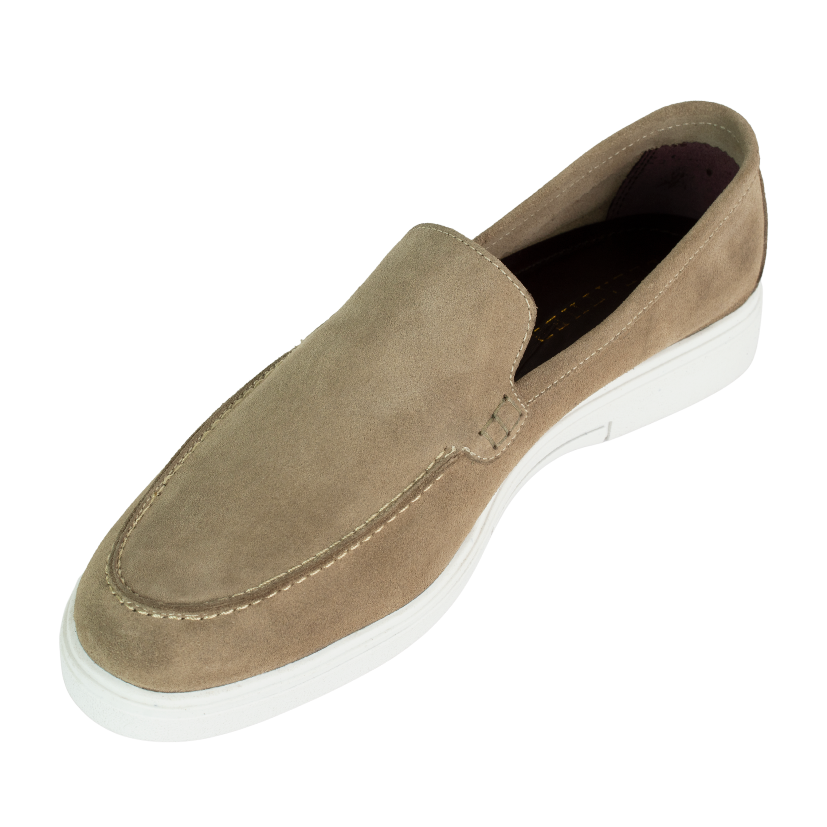 Preston: Mocassin Homme - Daim Beige