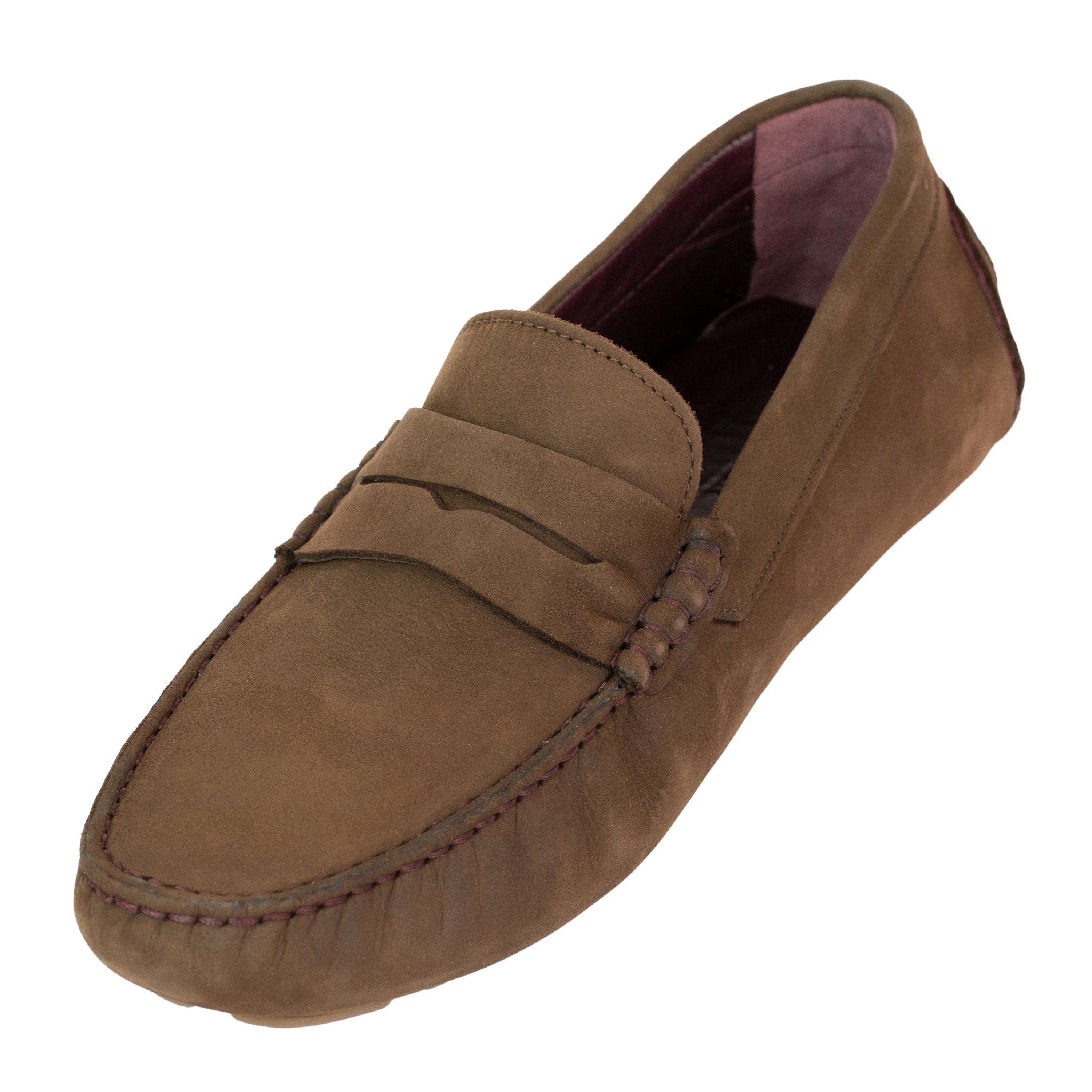 Harvey : Mocassin Homme - Nubuck Marron