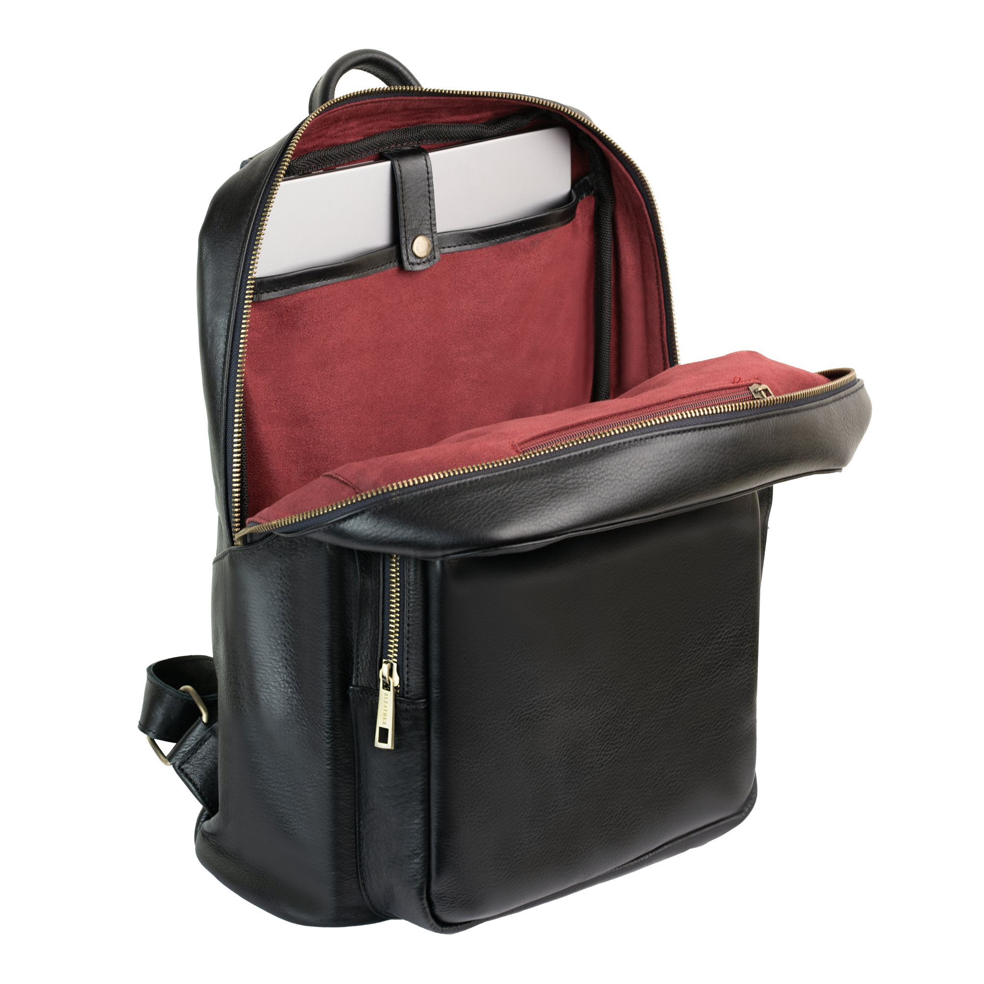 Atlas: Sac à dos - Cuir Noir