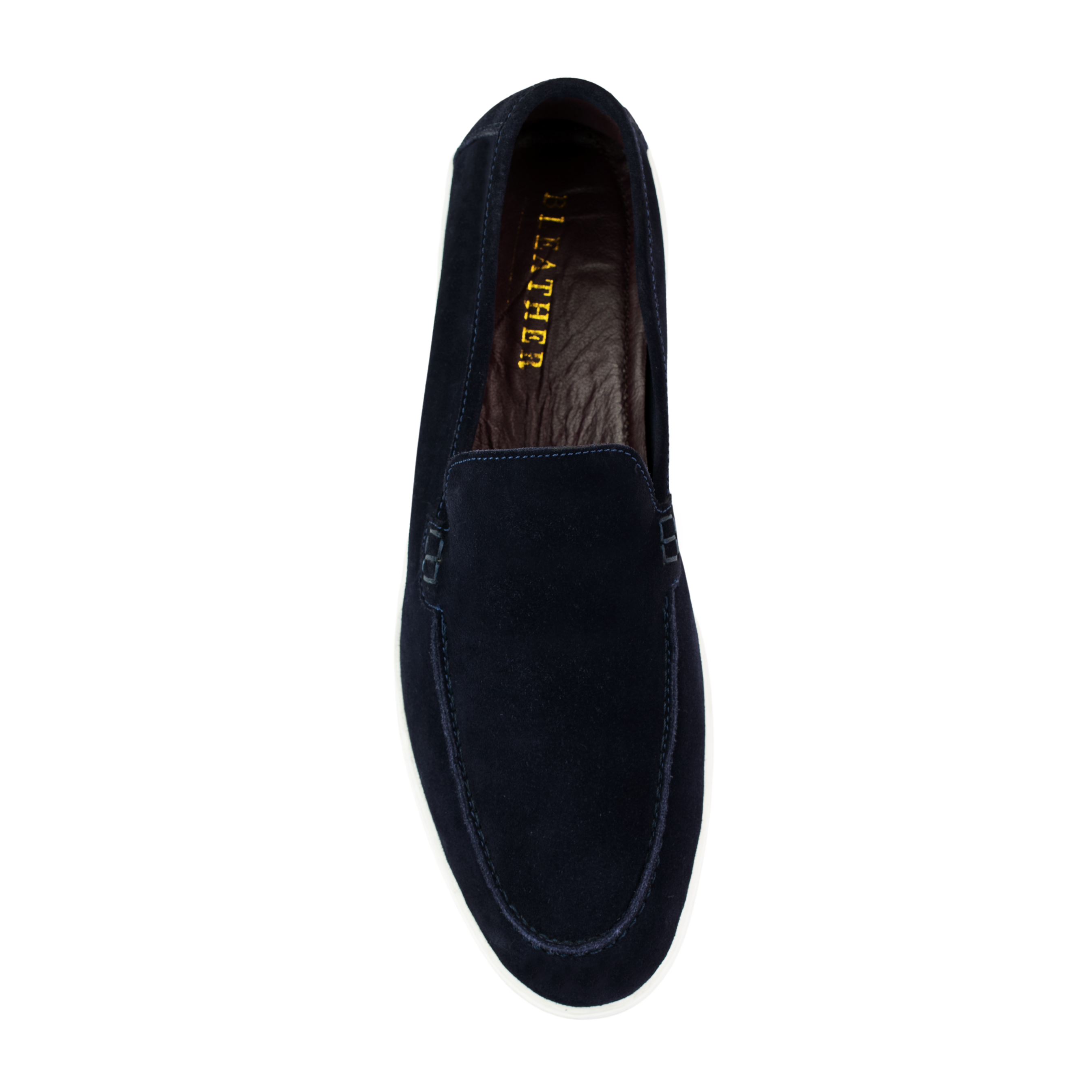 Preston : Mocassin Homme - Daim Bleu