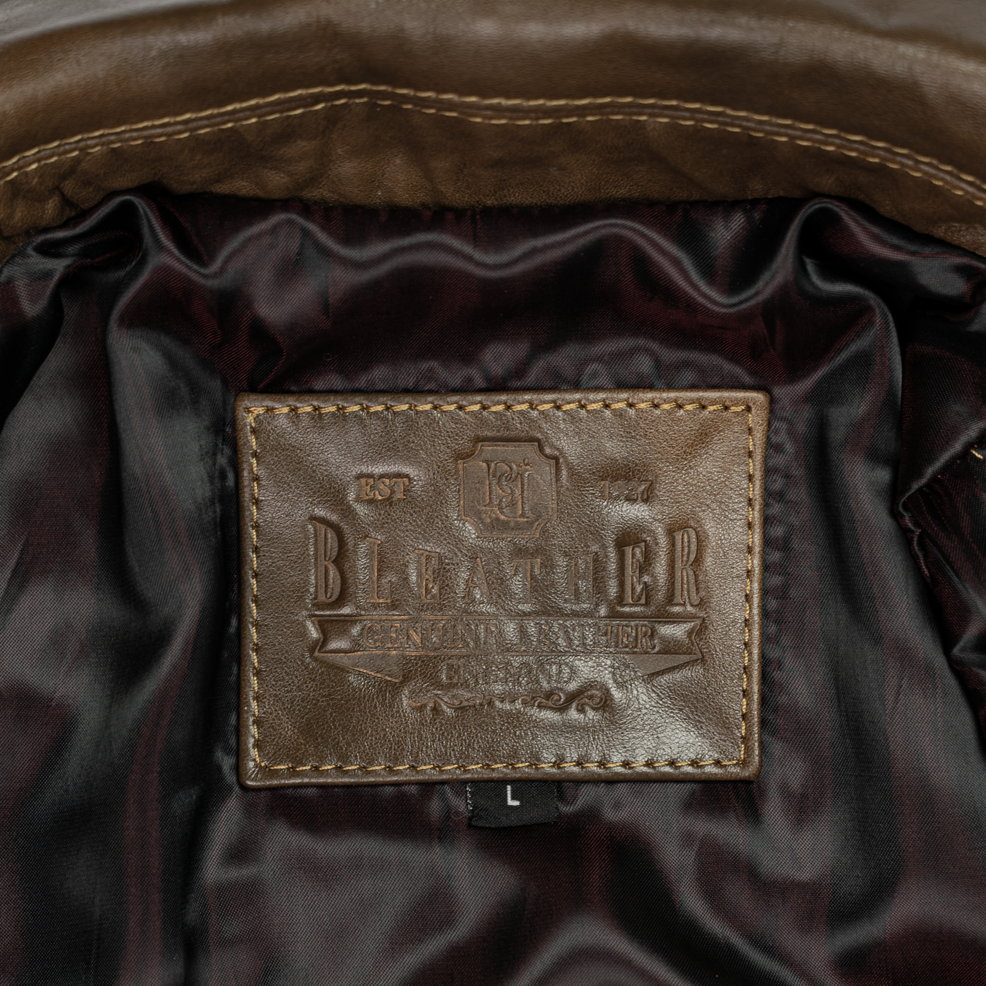Heritage: Veste Hommes - Cuir Marron patiné