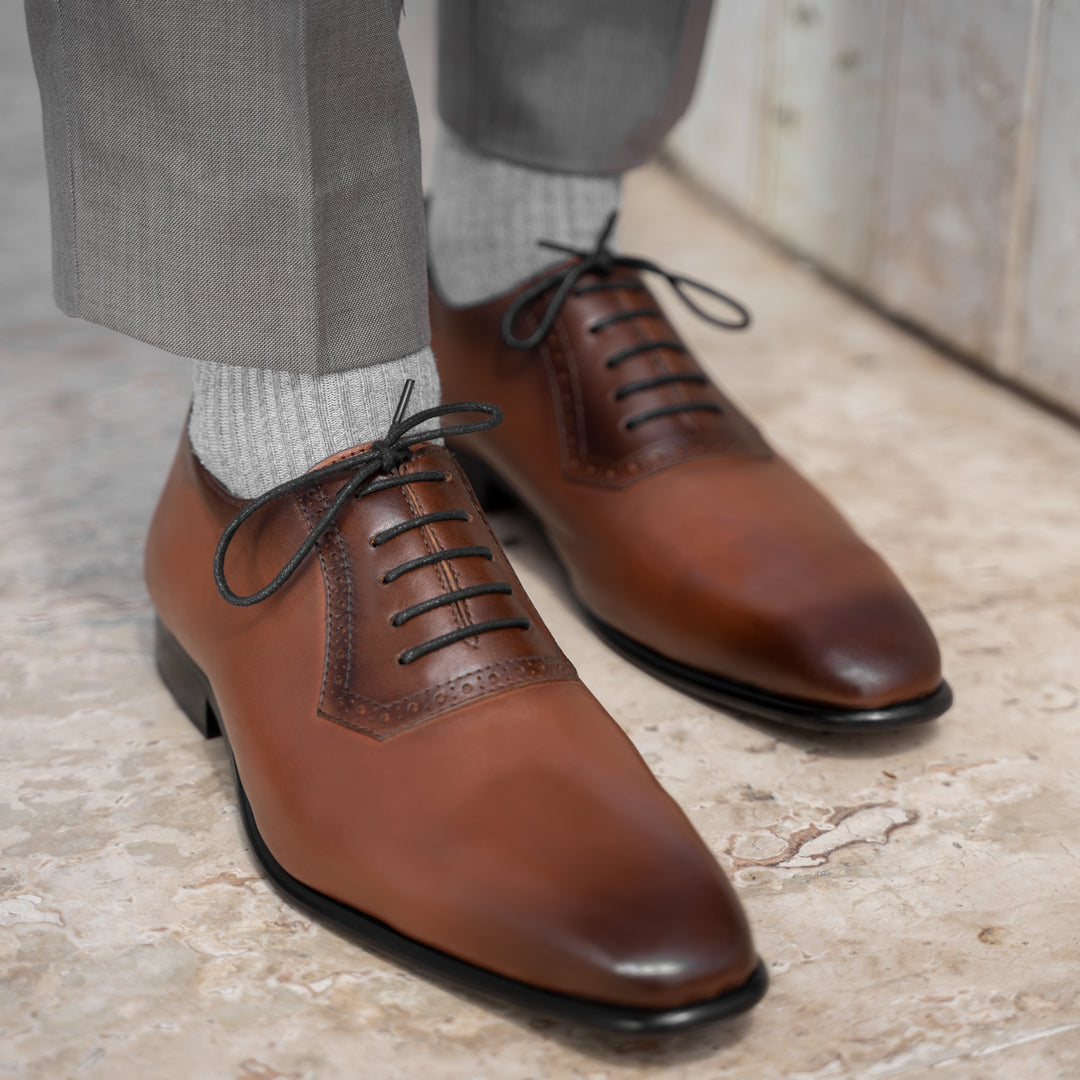 Branson: Richelieu Homme - Cuir Cognac