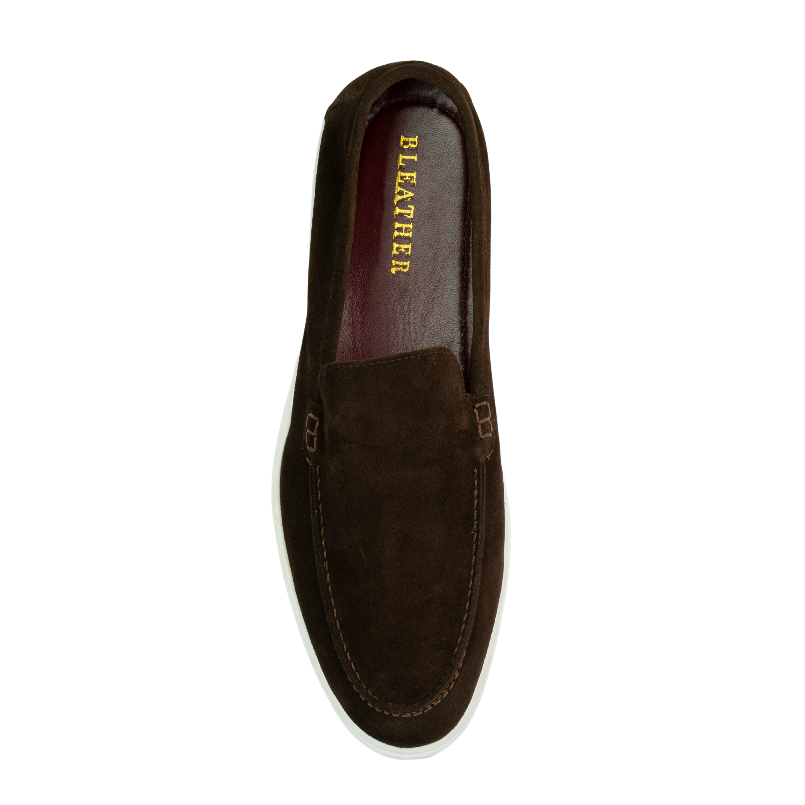 Preston: Mocassin Homme - Daim Marron
