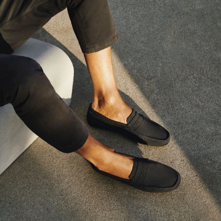 Harvey : Mocassin Homme - Nubuck Noir