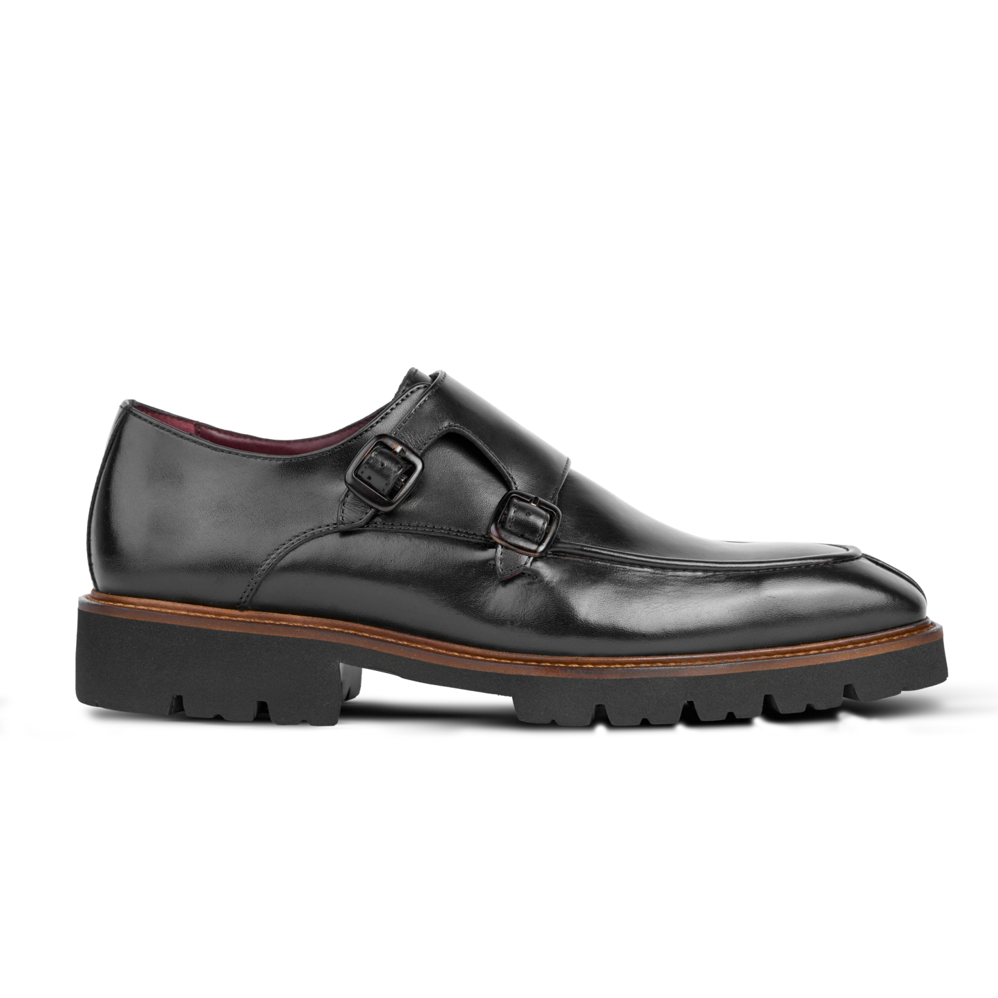 Henry: Chaussures à boucles - Cuir Noir