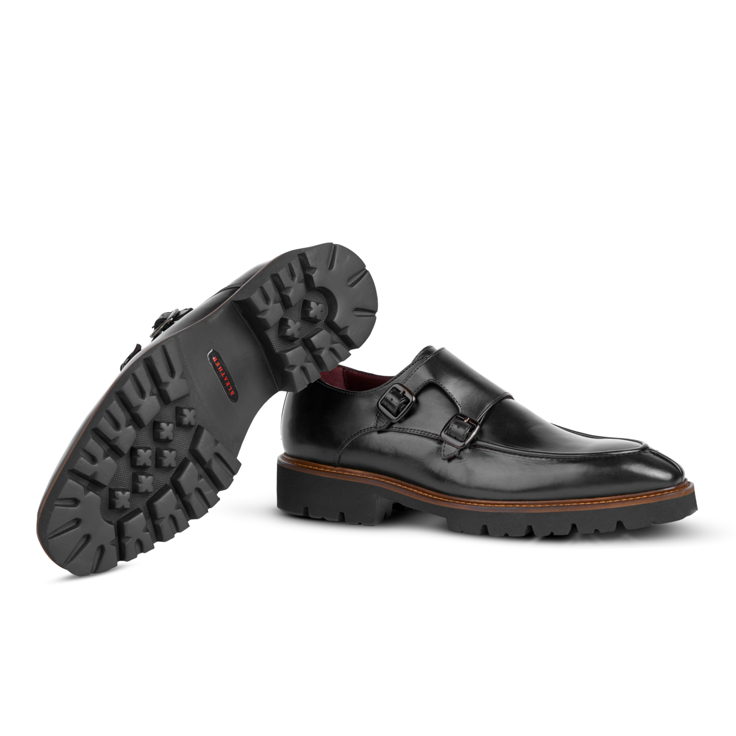 Henry: Chaussures à boucles - Cuir Noir