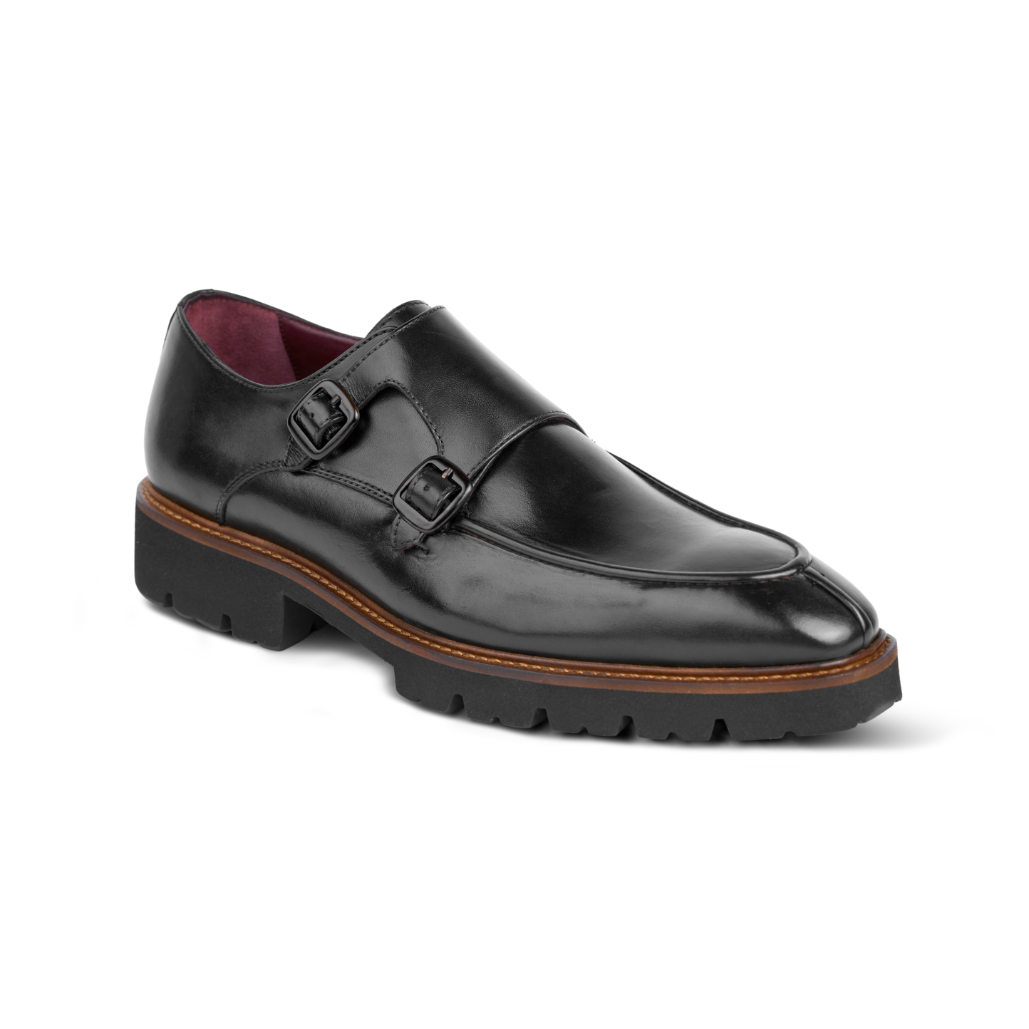 Henry: Chaussures à boucles - Cuir Noir