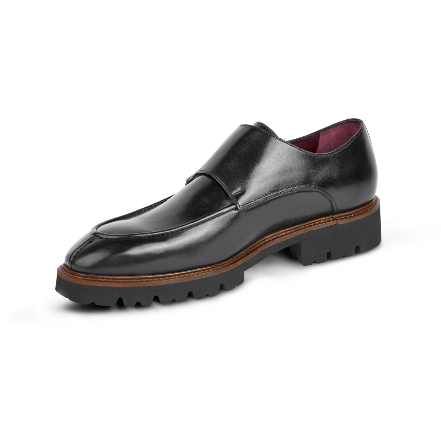 Henry: Chaussures à boucles - Cuir Noir